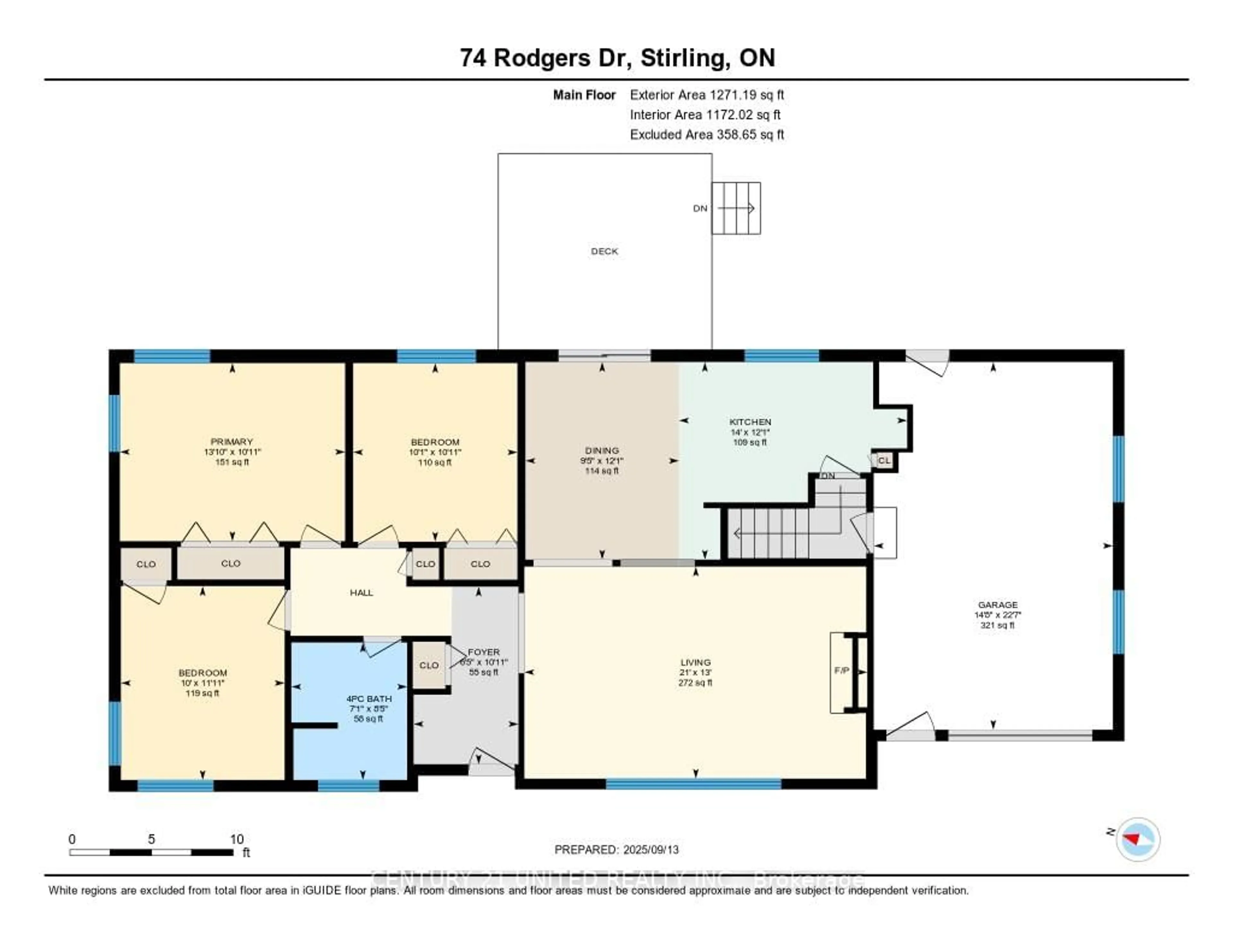 Floor plan for 74 Rodgers Dr, Stirling Ontario K0K 3E0