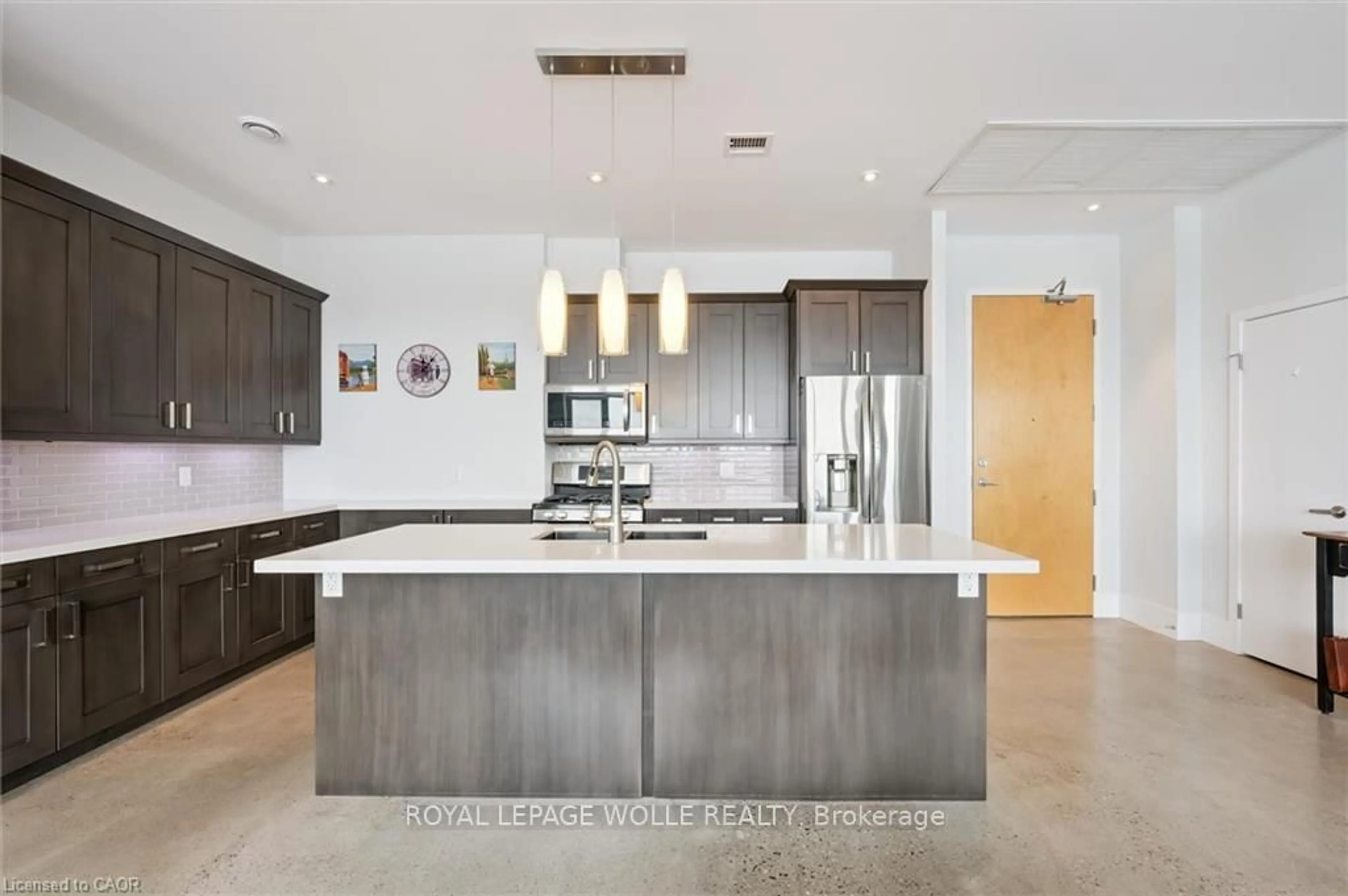 Contemporary kitchen, unknown for 1 Victoria St #1904, Kitchener Ontario N2G 0B5