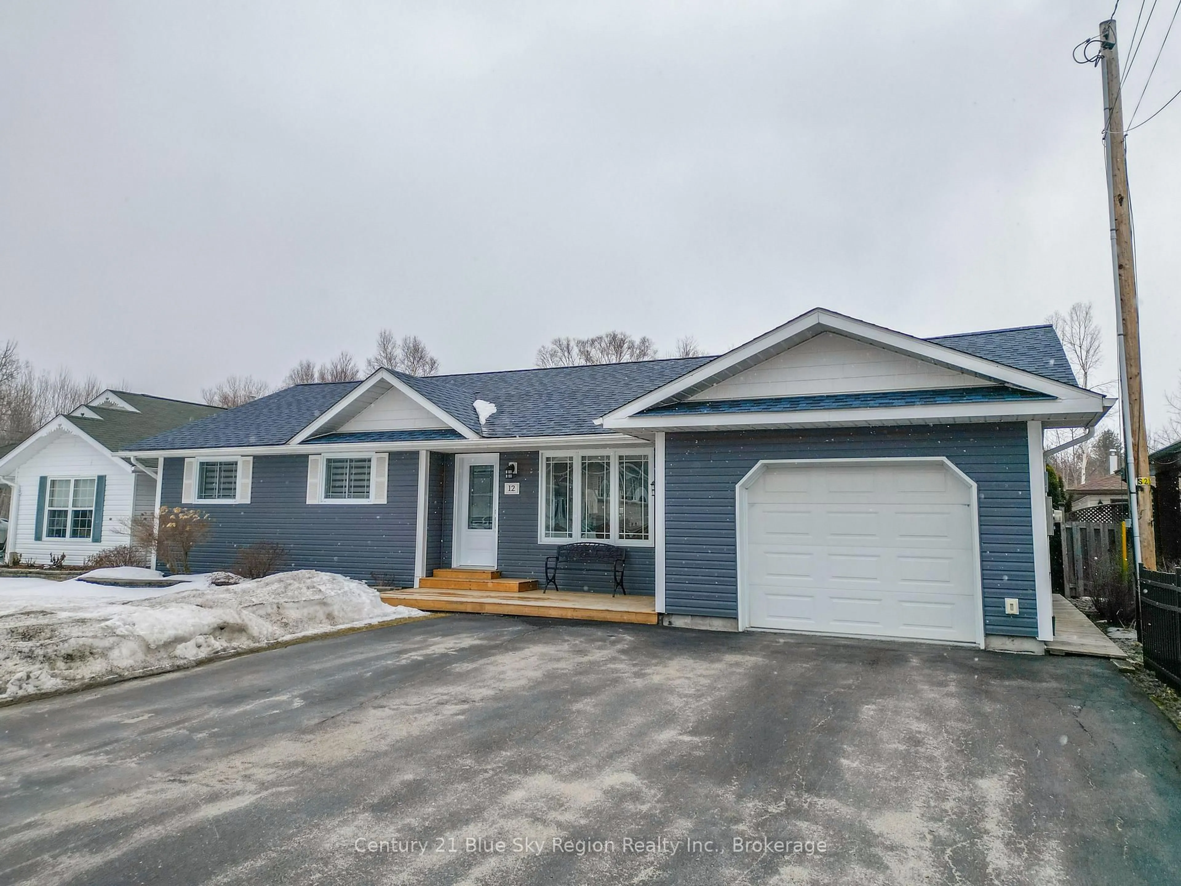Home with vinyl exterior material, street for 12 Riverfront Dr, West Nipissing Ontario P2B 3E9