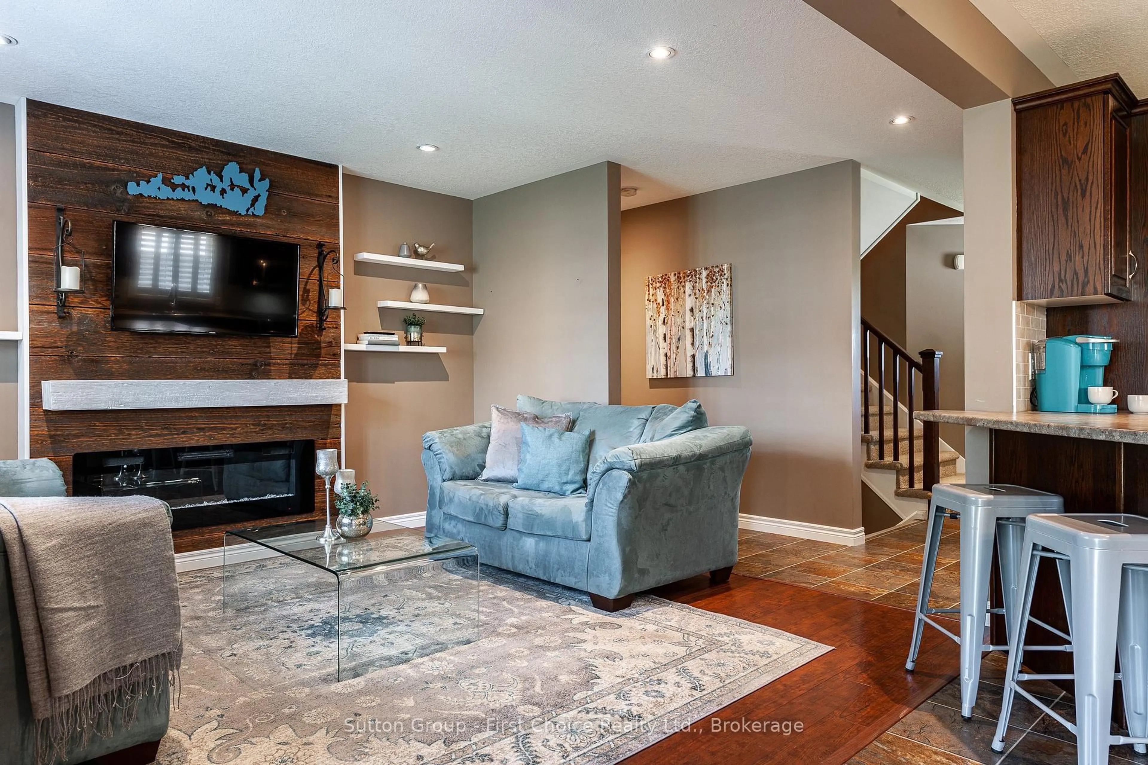 Living room with furniture, unknown for 74 Rutherford Dr, Stratford Ontario N5A 0A6