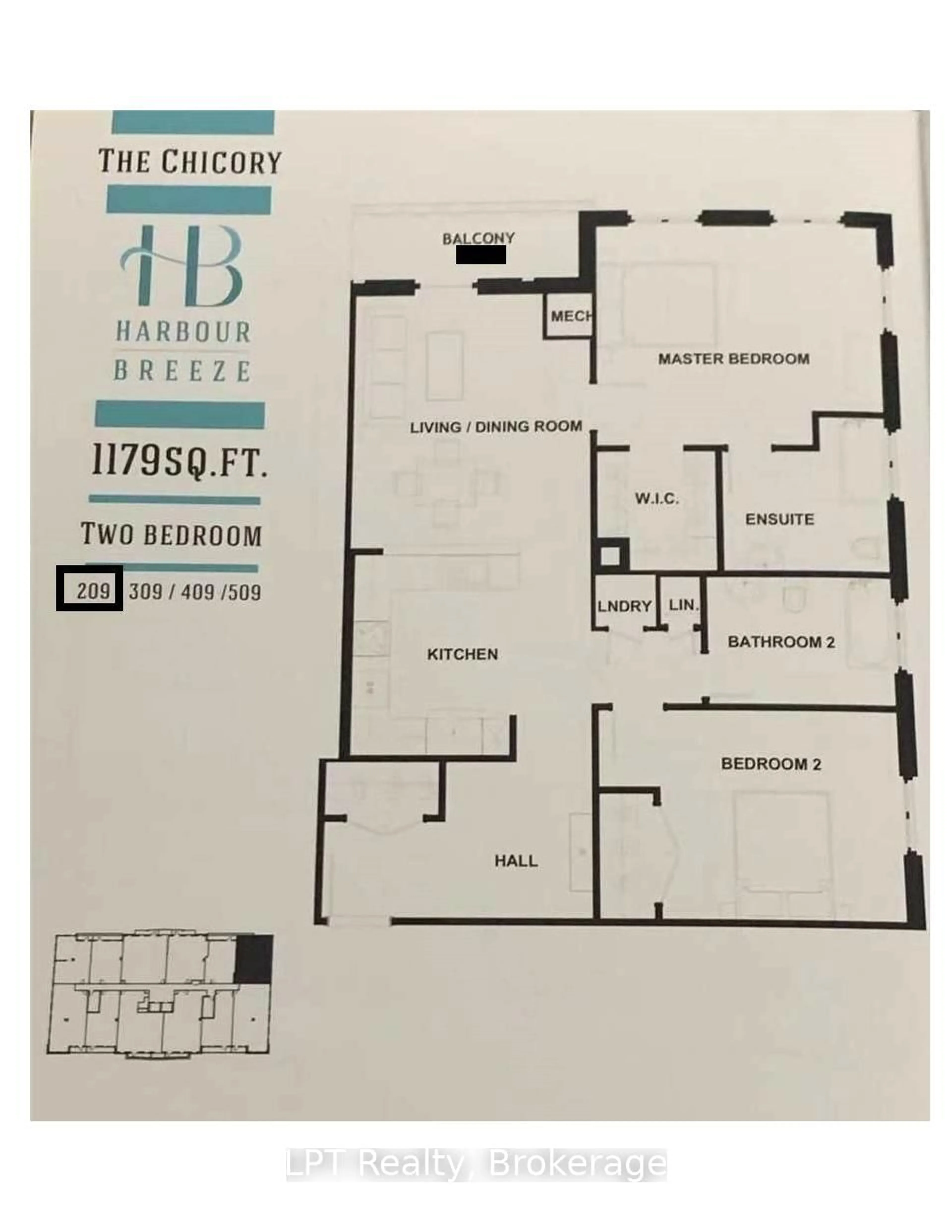 Floor plan for 135 Orr St #209, Cobourg Ontario K9A 0J6