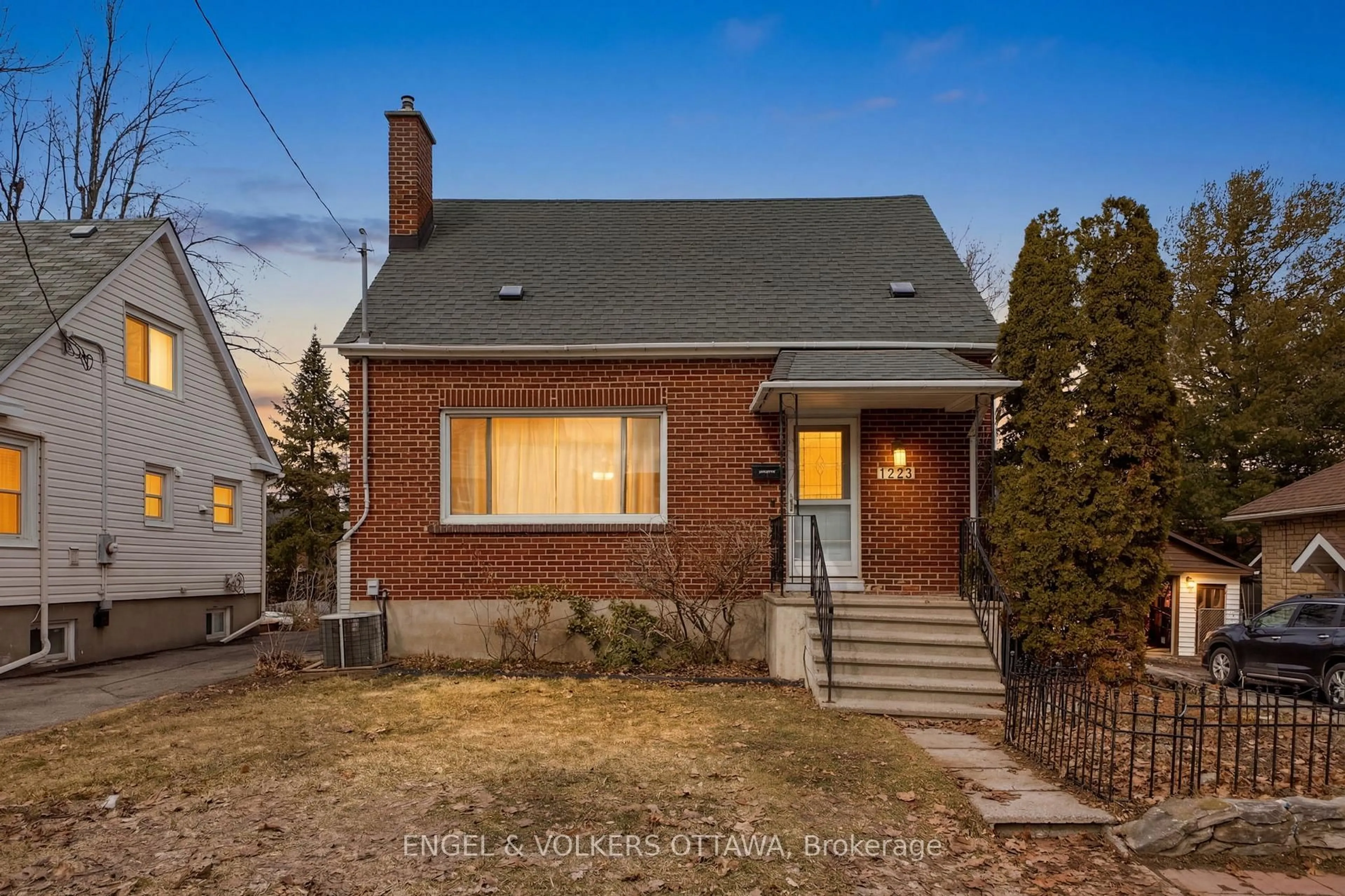 Home with brick exterior material, street for 1223 Erie Ave, Ottawa Ontario K1V 6G5