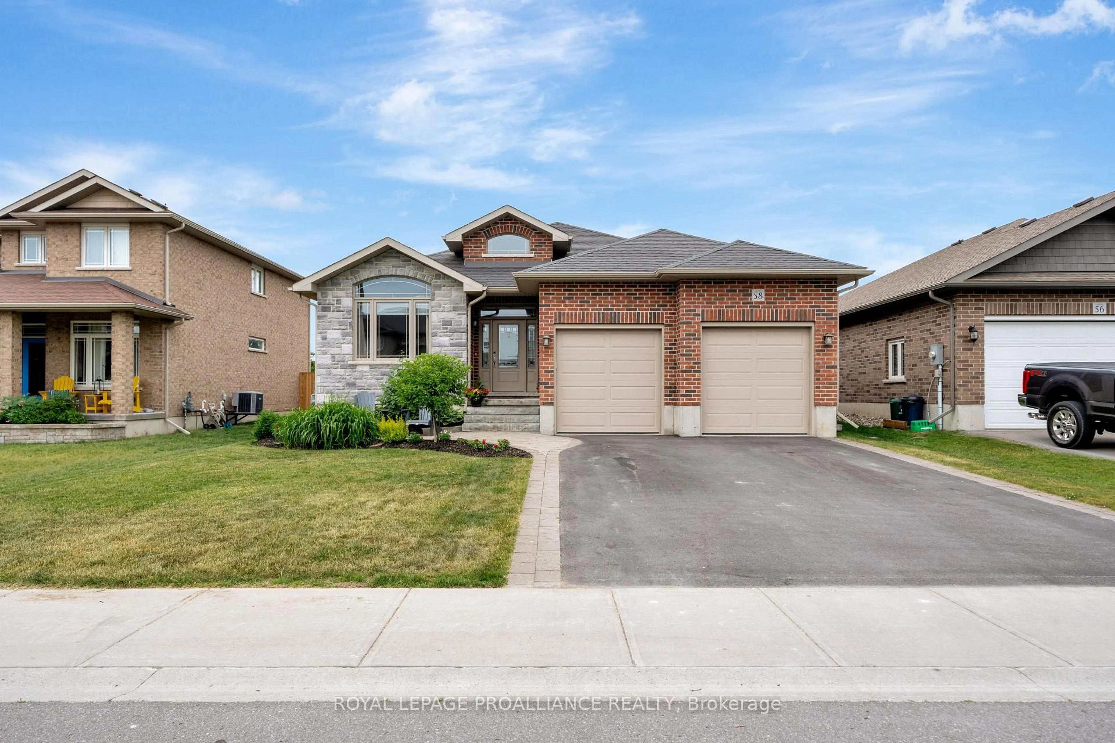 Home with brick exterior material, street for 58 Crews Cres, Quinte West Ontario K8V 0G3