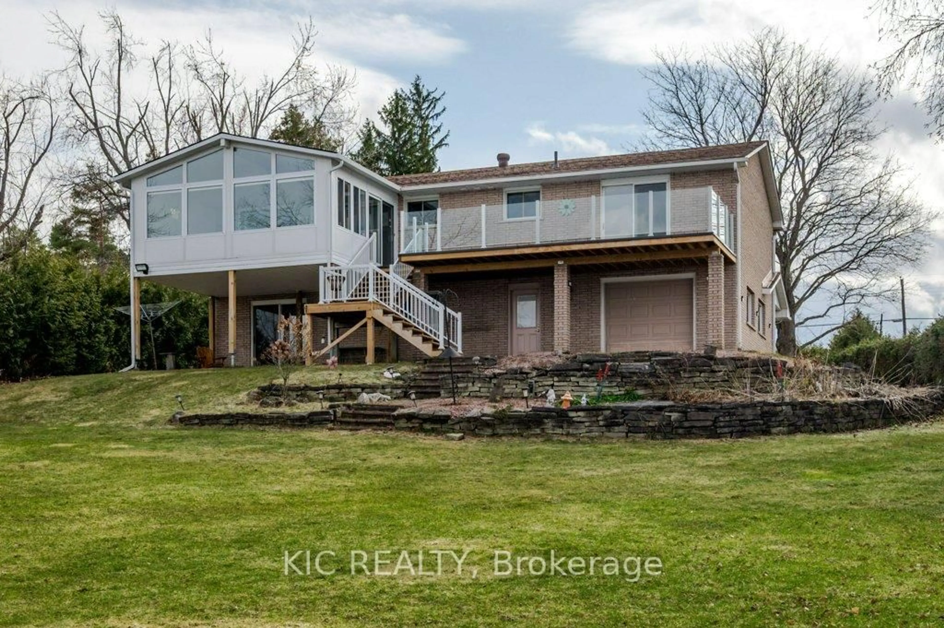 A pic from outside/outdoor area/front of a property/back of a property/a pic from drone, water/lake/river/ocean view for 1247 Gail Park Dr, Selwyn Ontario K0L 1T0