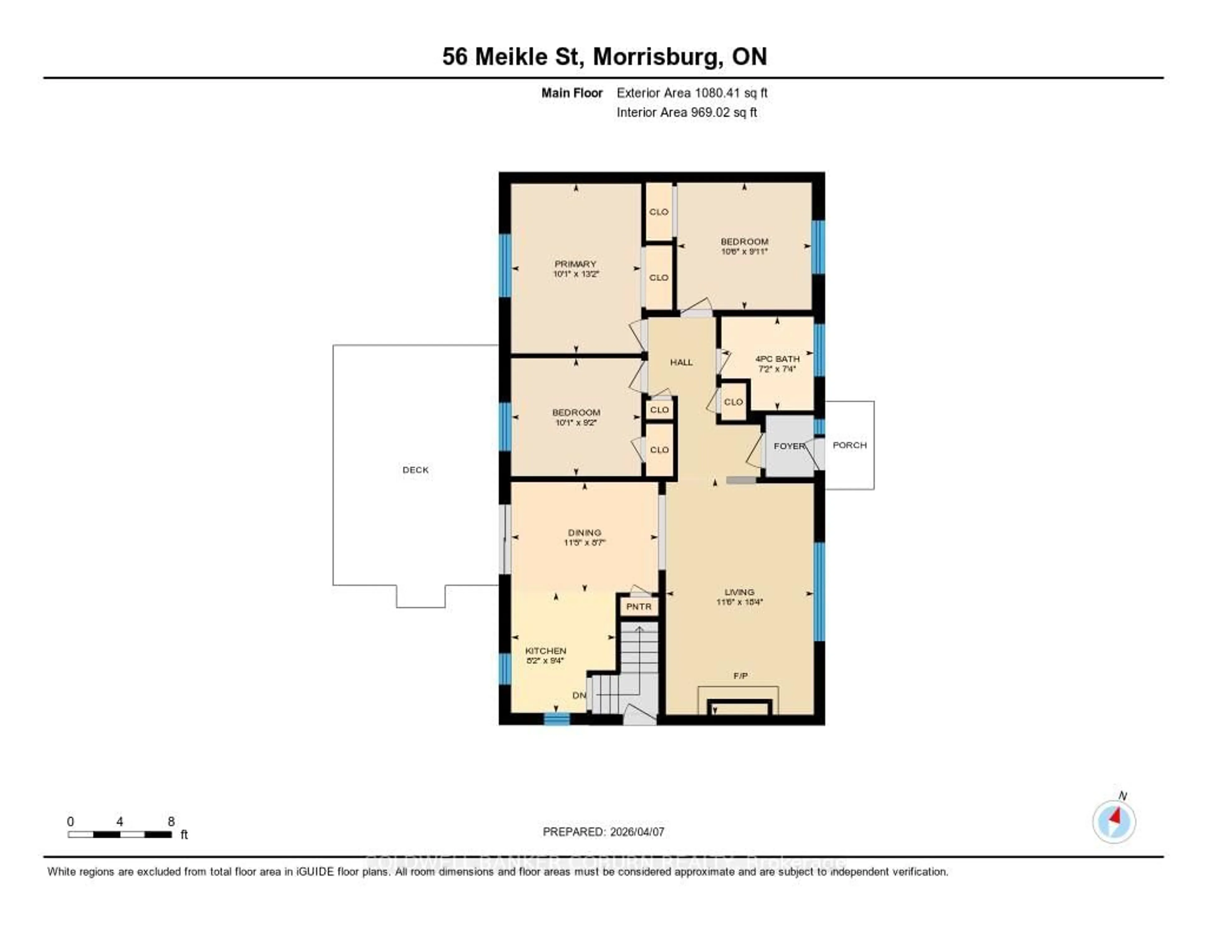 Floor plan for 56 Meikle St, South Dundas Ontario K0C 1X0