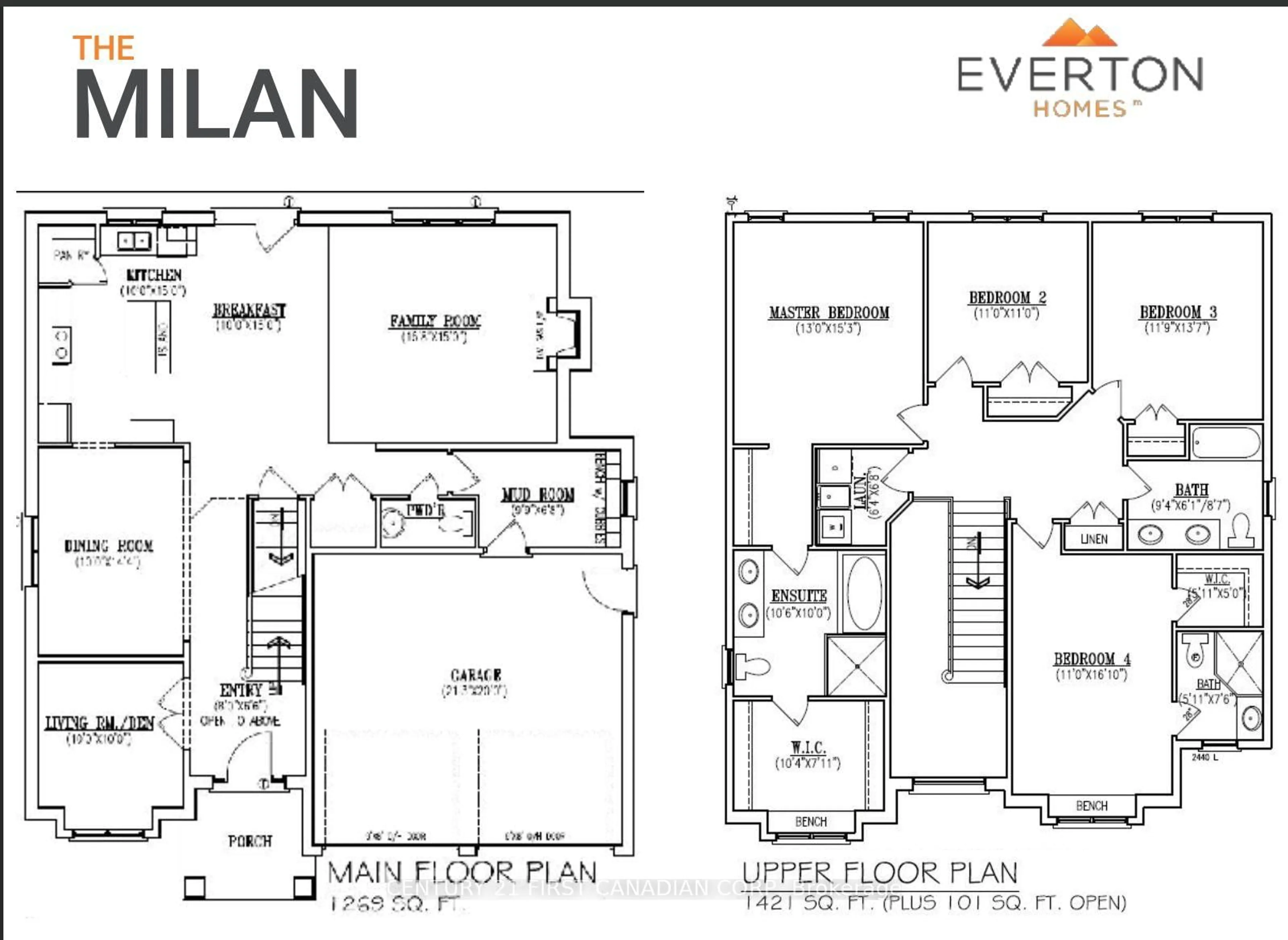 Floor plan for LOT 19 Linkway Blvd, London South Ontario N6K 0K9