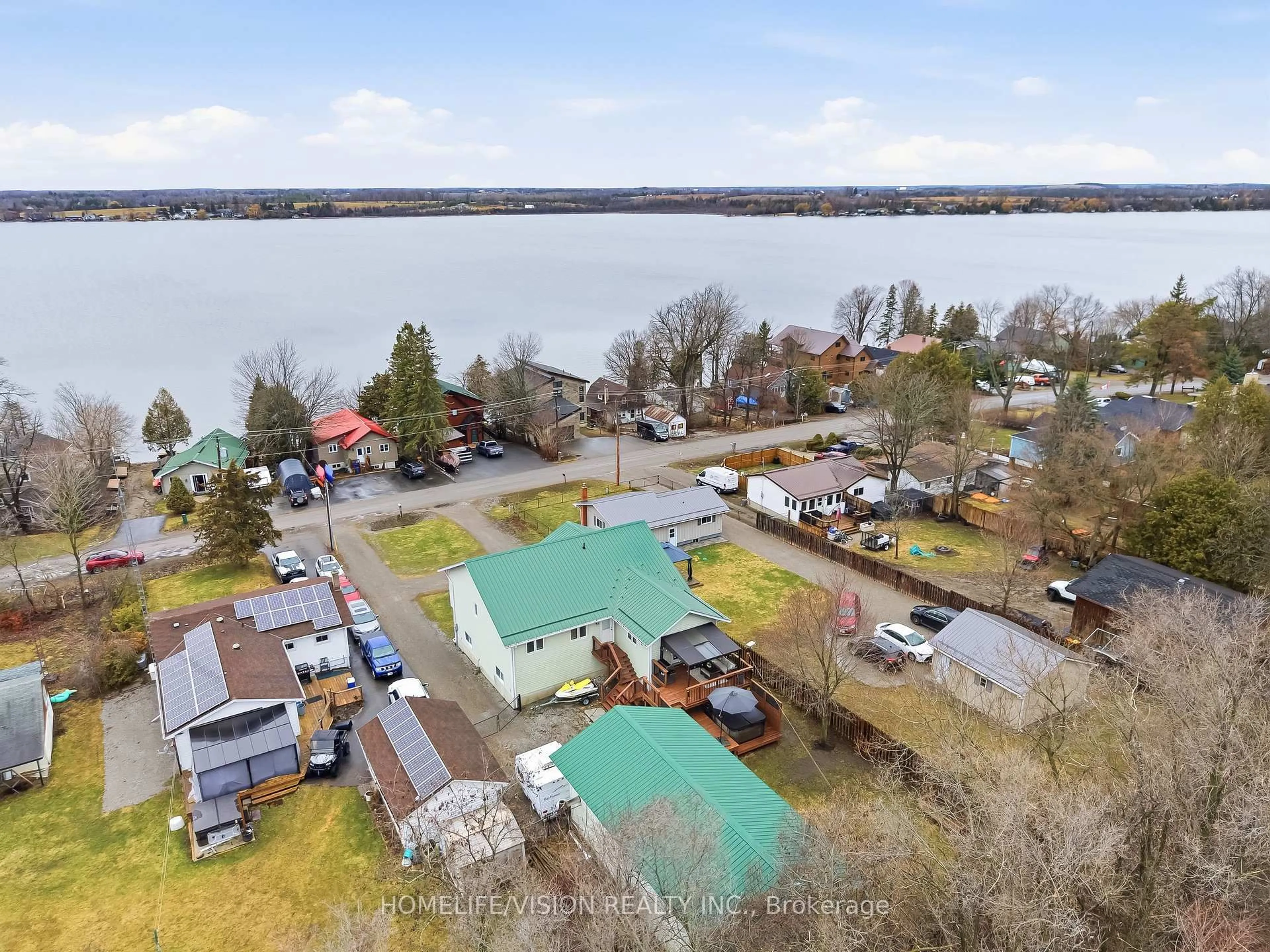 A pic from outside/outdoor area/front of a property/back of a property/a pic from drone, water/lake/river/ocean view for 40 Mcgill Dr, Kawartha Lakes Ontario L0B 1K0