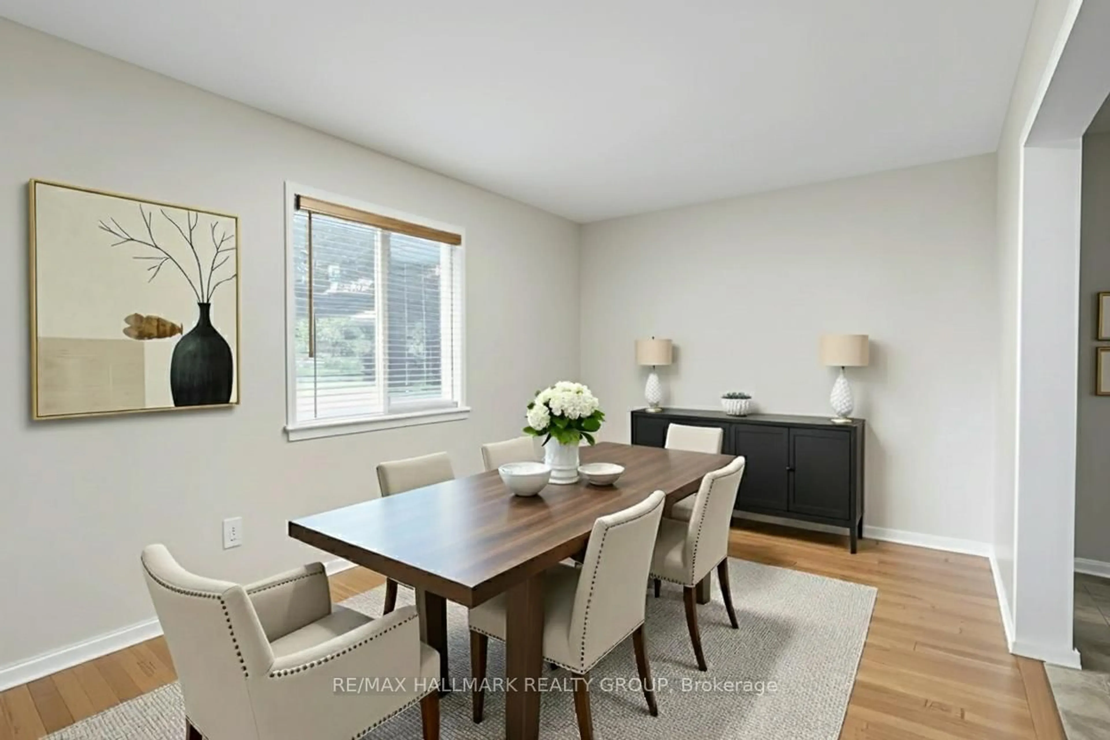 Dining room, wood/laminate floor for 6 Robina Ave, Ottawa Ontario K2H 9R3