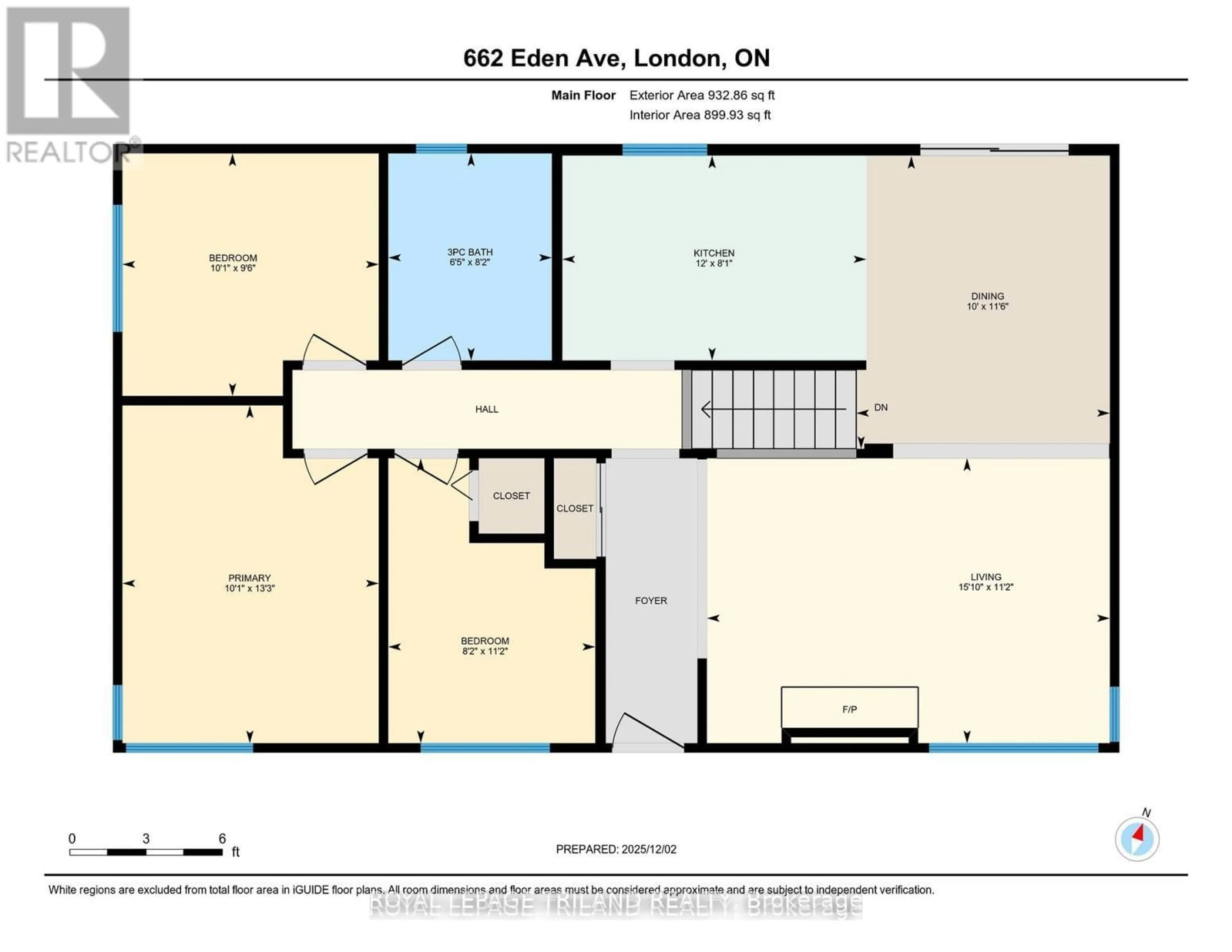 Floor plan for 662 Eden Ave, London South Ontario N6C 2Z7