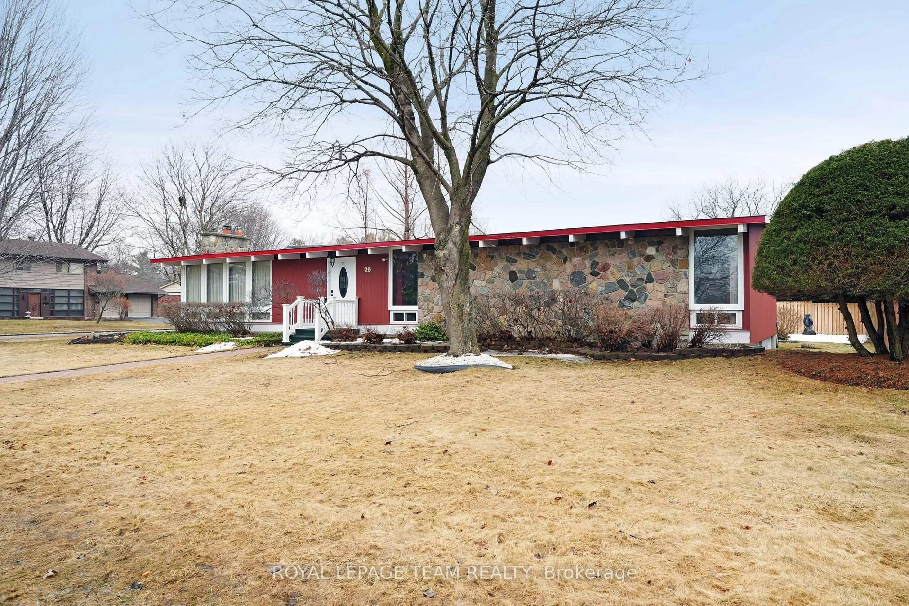 Home with brick exterior material, street for 26 Nanaimo Dr, Ottawa Ontario K2H 6X7