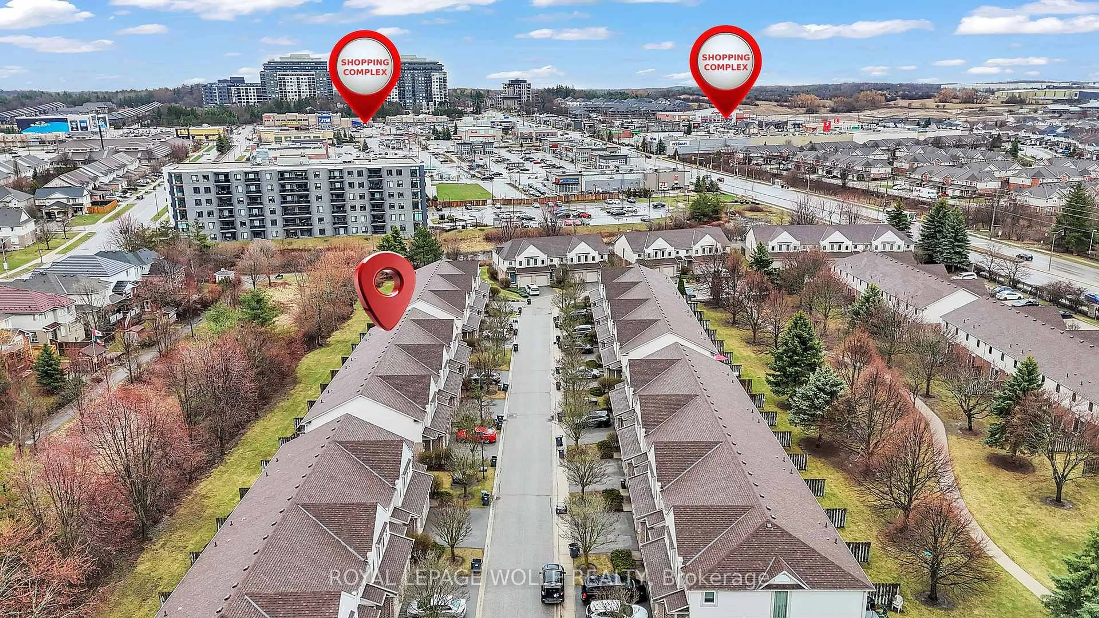 A pic from outside/outdoor area/front of a property/back of a property/a pic from drone, city buildings view from balcony for 26 Roehampton Cres, Guelph Ontario N1L 1M8