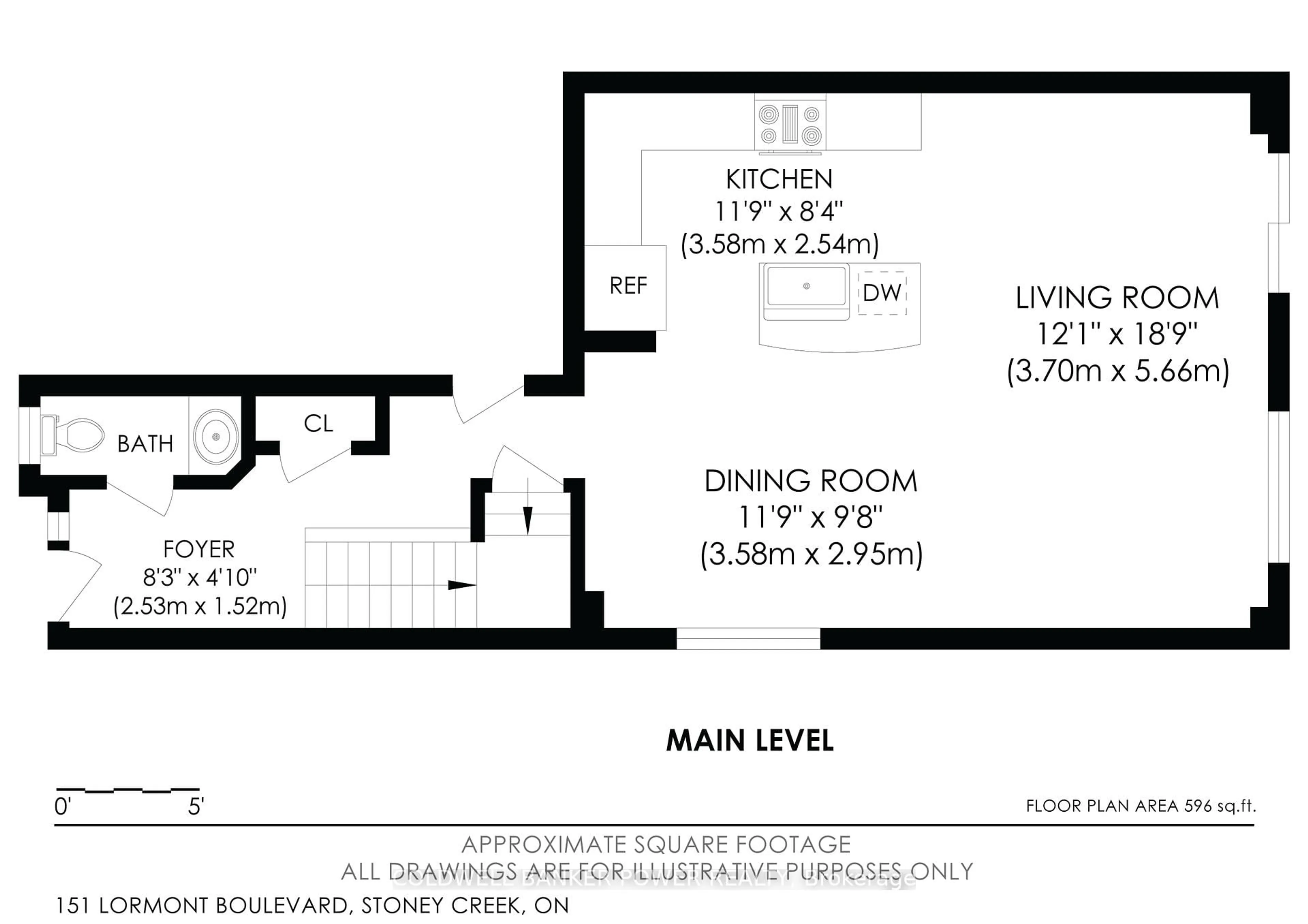 Floor plan for 151 Lormont Blvd, Hamilton Ontario L8J 0K2