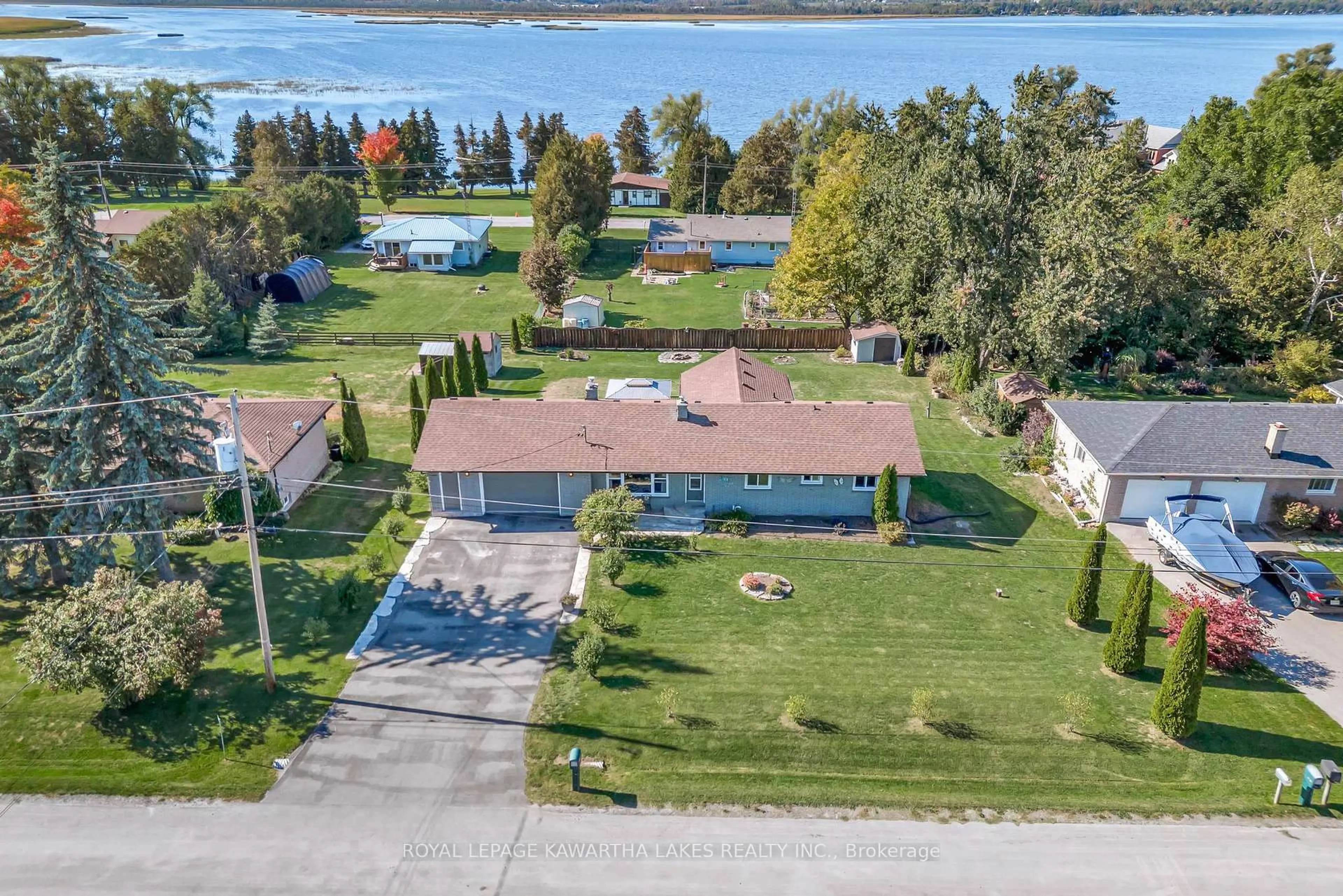 A pic from outside/outdoor area/front of a property/back of a property/a pic from drone, water/lake/river/ocean view for 9 Buckhorn Rd, Kawartha Lakes Ontario K9V 4R6