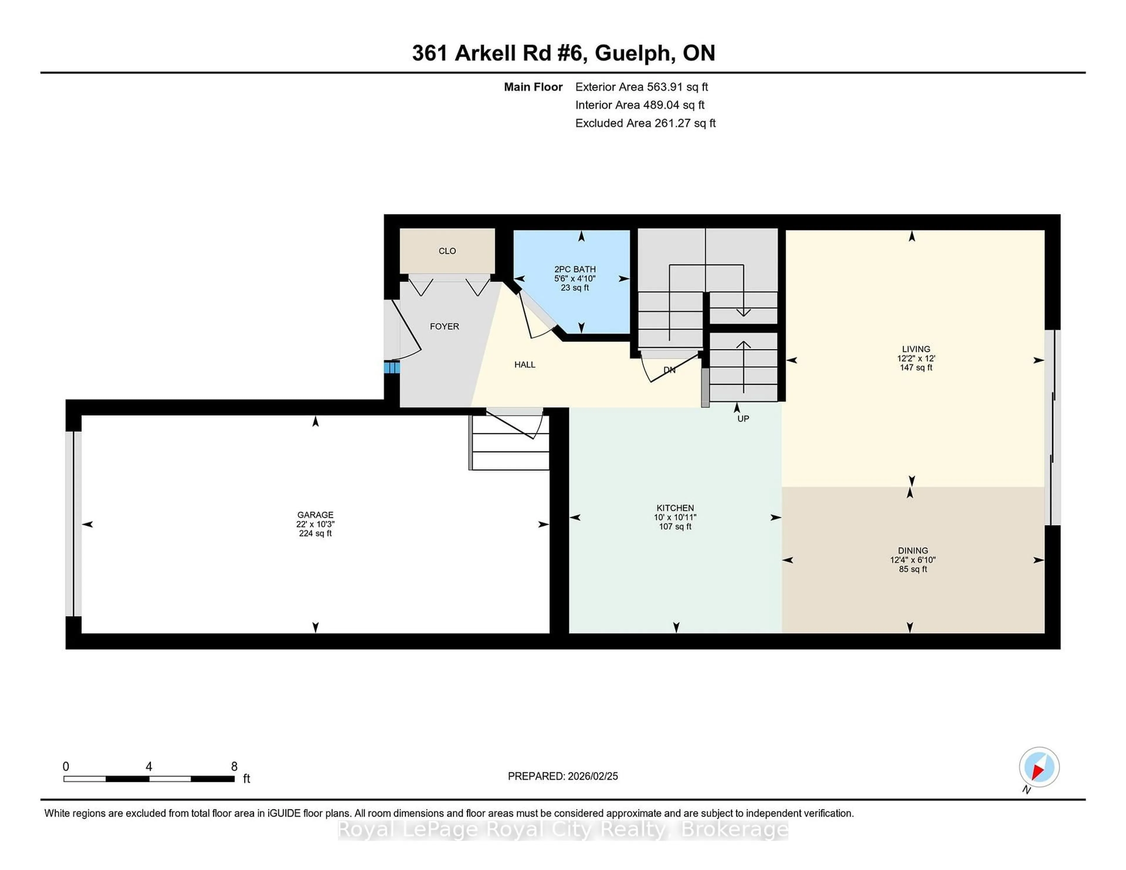 Floor plan for 361 Arkell Rd #6, Guelph Ontario N1L 1E5