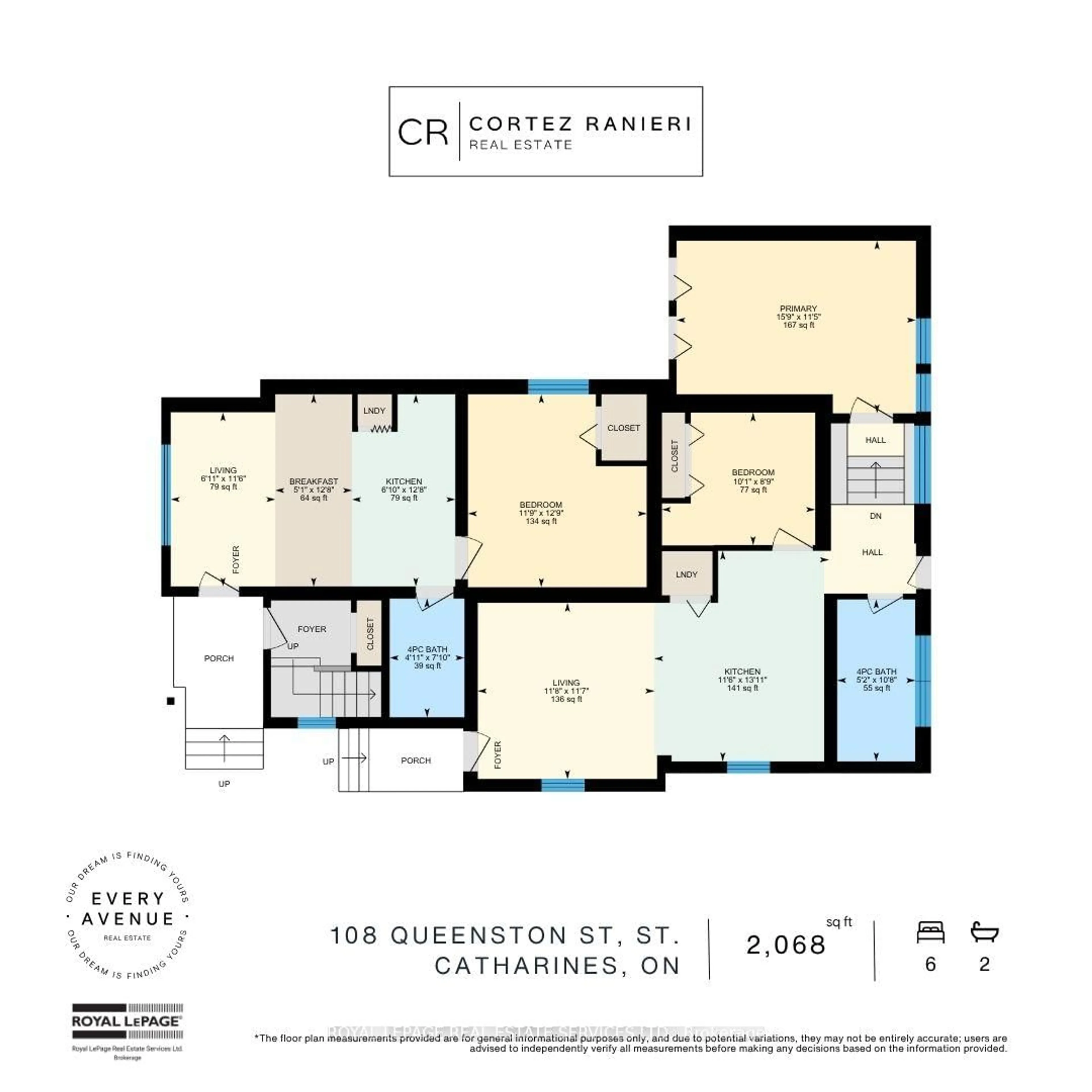 Floor plan for 108 Queenston St, St. Catharines Ontario L2R 2Z3