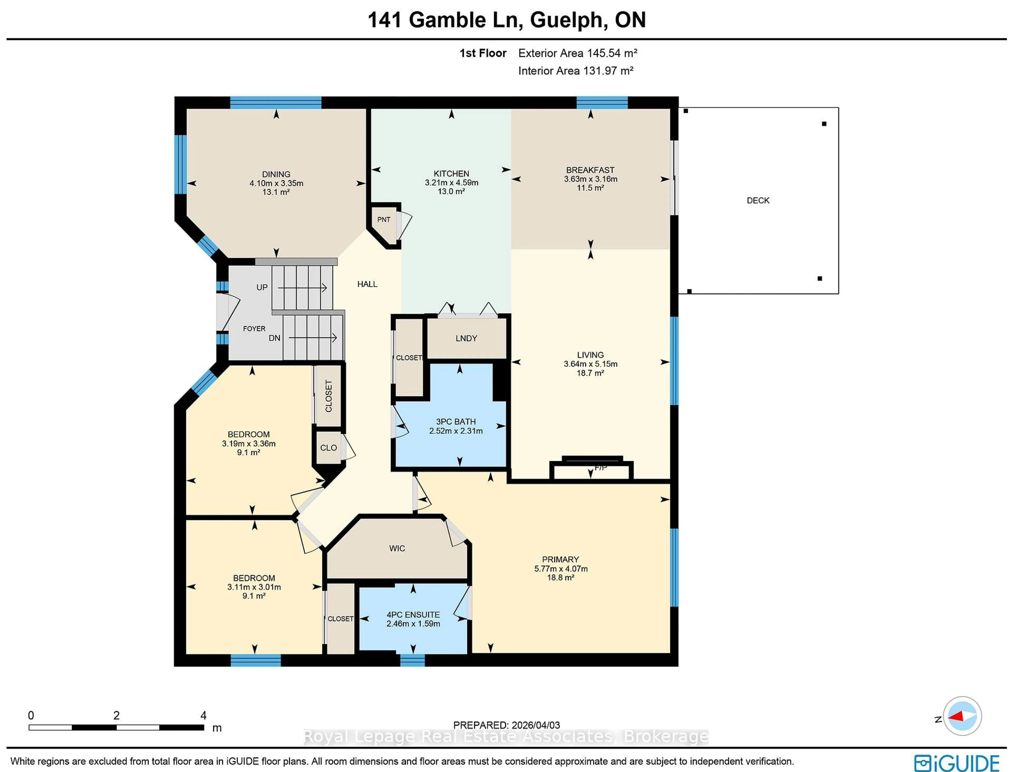Floor plan for 141 Gamble Lane, Guelph/Eramosa Ontario N0B 2K0