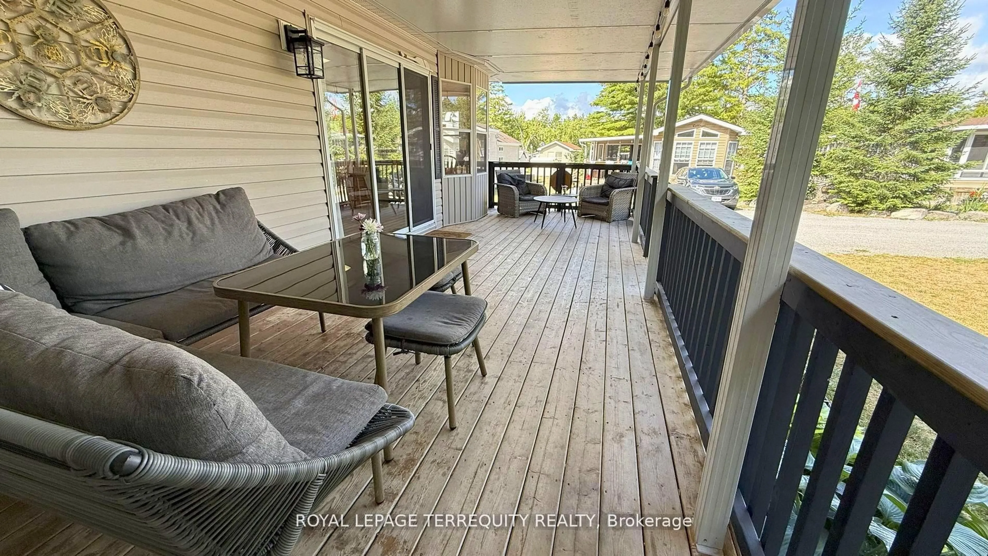 Patio, water/lake/river/ocean view for 328 Rockview, Selwyn Ontario K0L 2H0