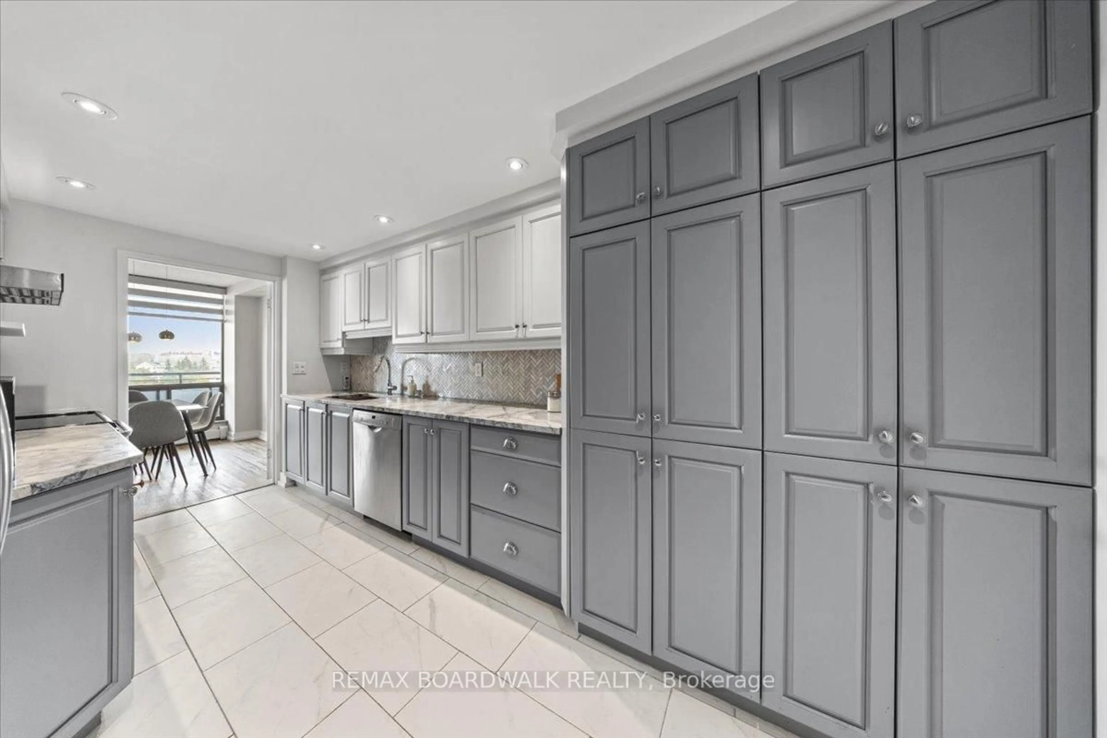 Contemporary kitchen, ceramic/tile floor for 505 St Laurent Blvd #804, Ottawa Ontario K1K 3X4