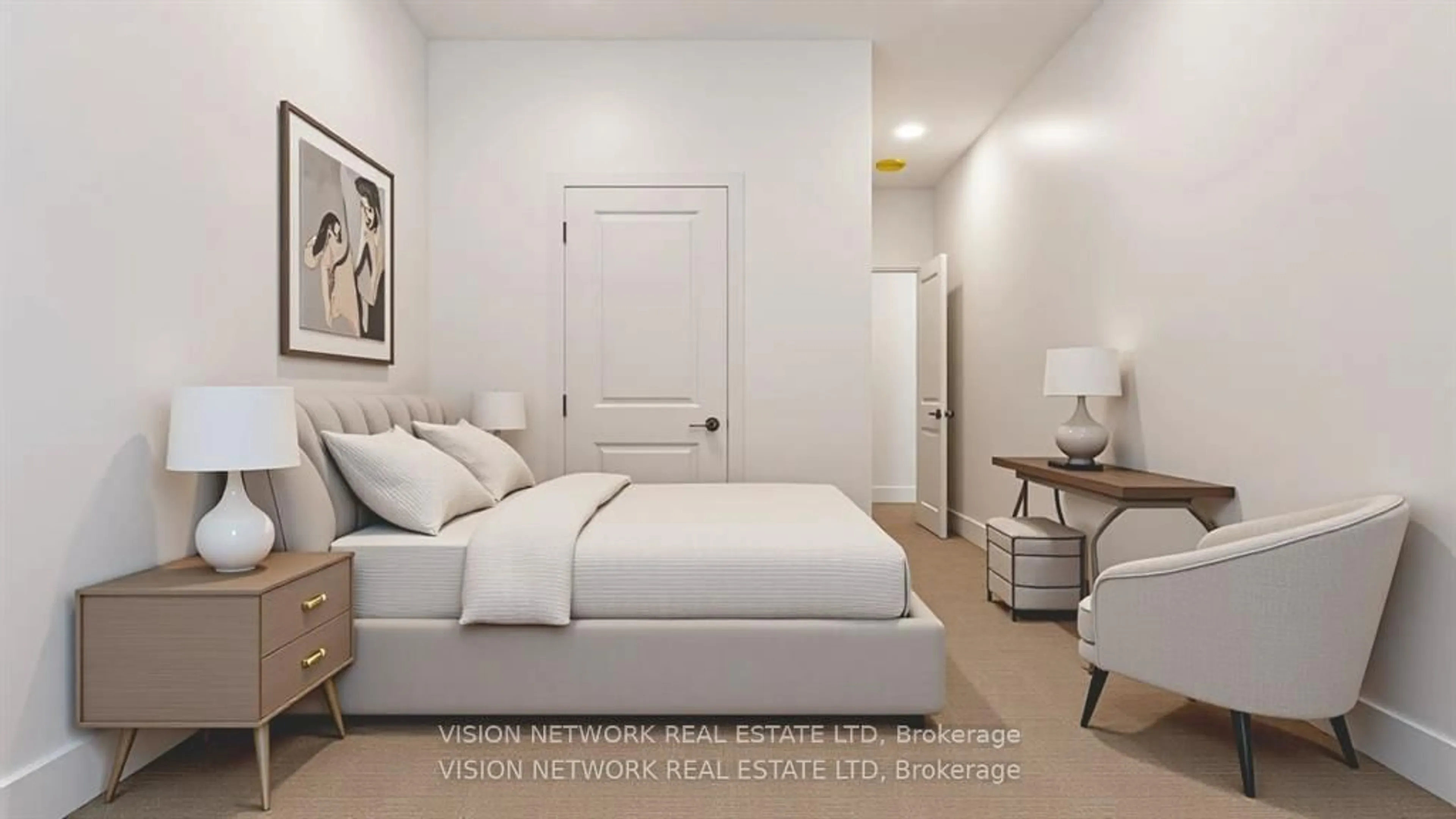 Bedroom with bed, unknown for 13 Charles St, London North Ontario N6H 1H1