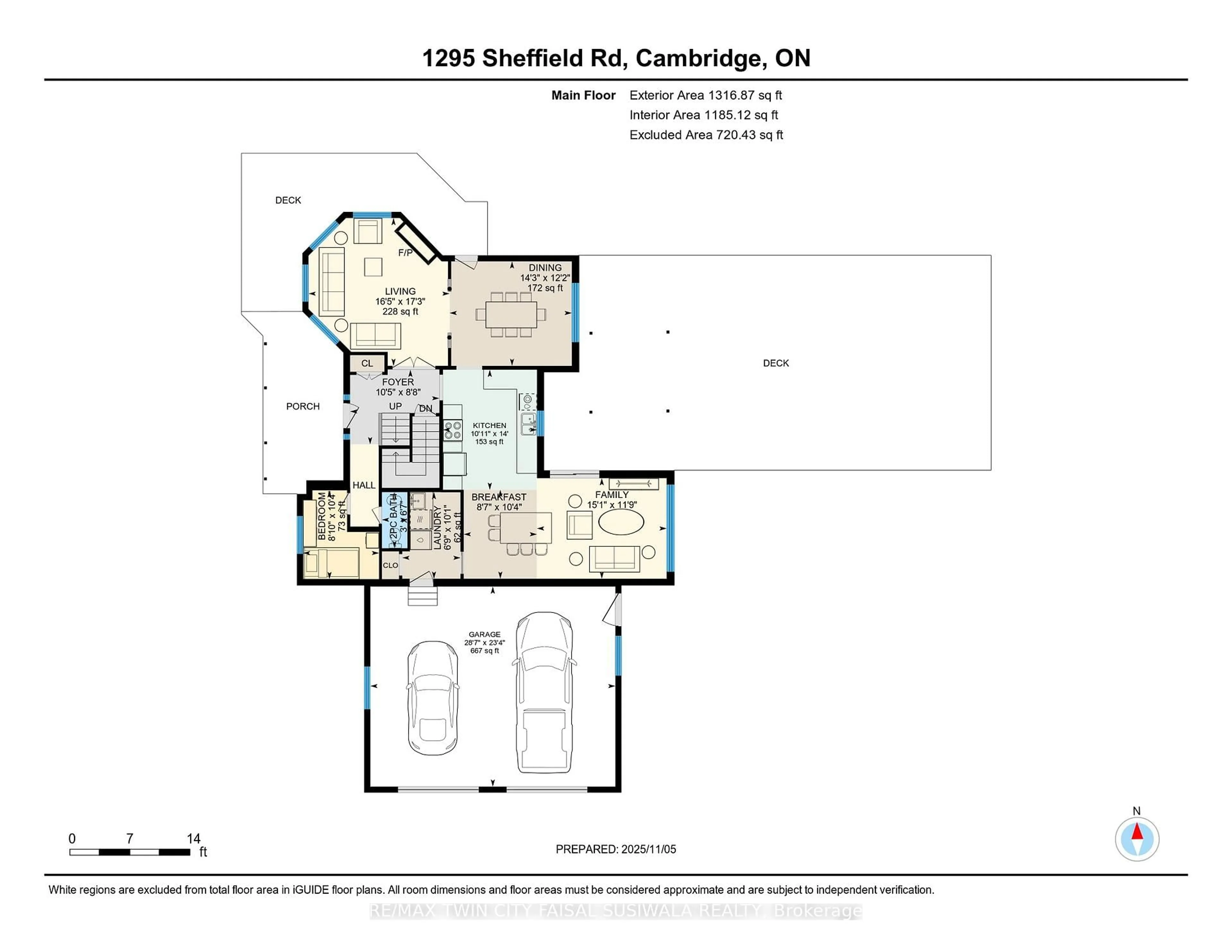 Floor plan for 1295 Sheffield Rd, North Dumfries Ontario N1R 5S2