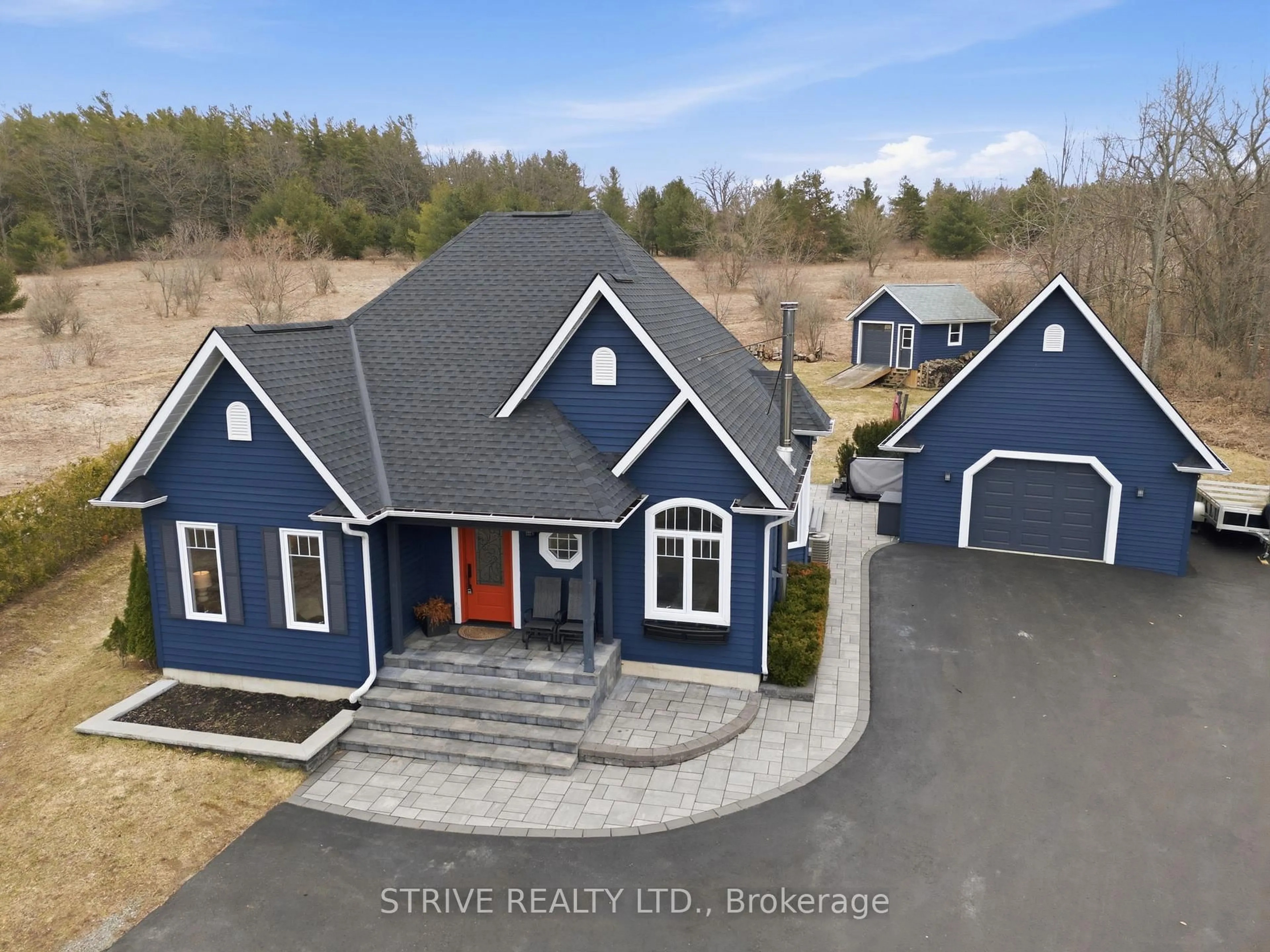 A pic from outside/outdoor area/front of a property/back of a property/a pic from drone, street for 9815 Corkery Rd, Hamilton Township Ontario K0K 1C0