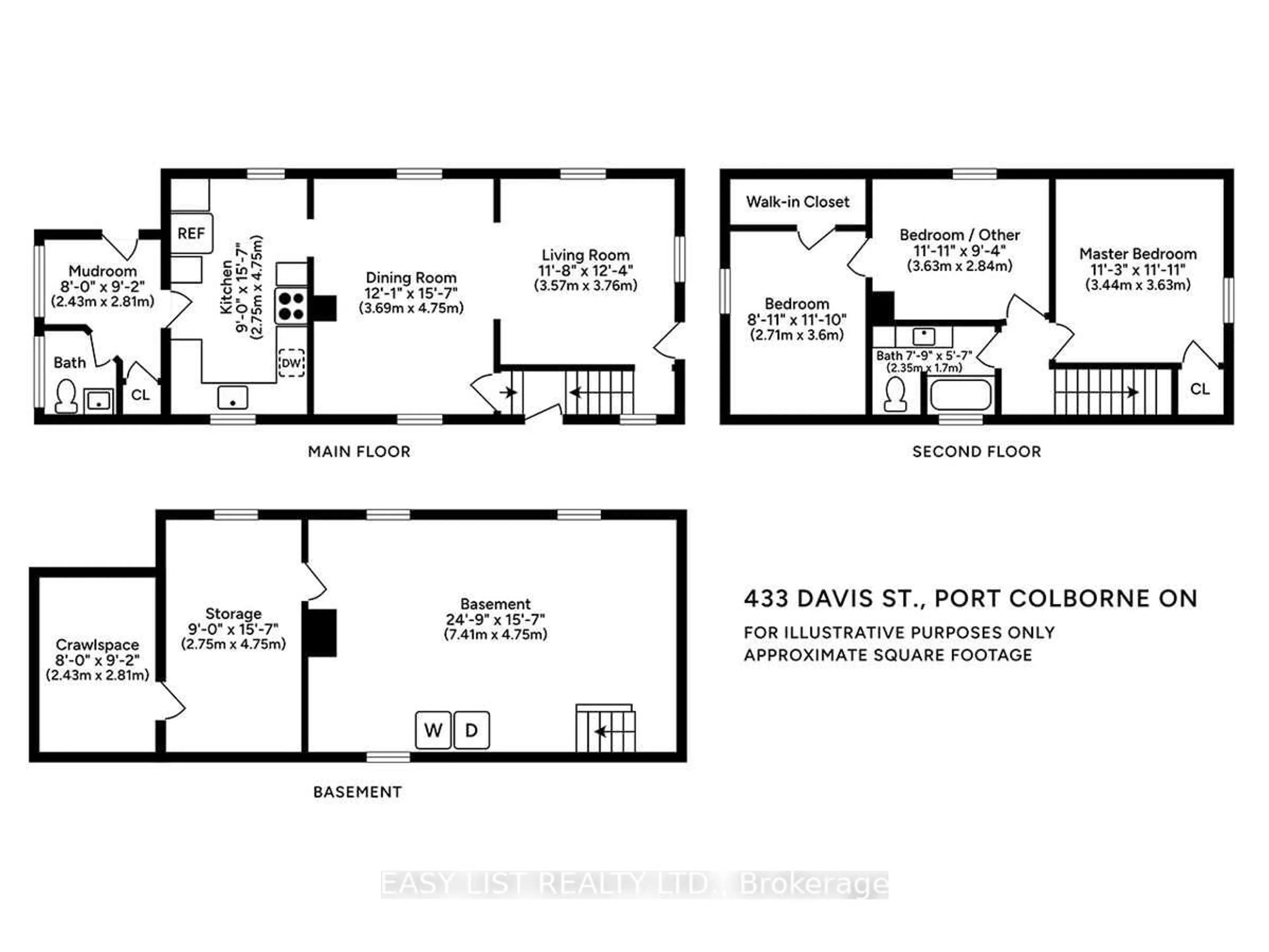 Floor plan for 433 Davis St, Port Colborne Ontario L3K 1Z7