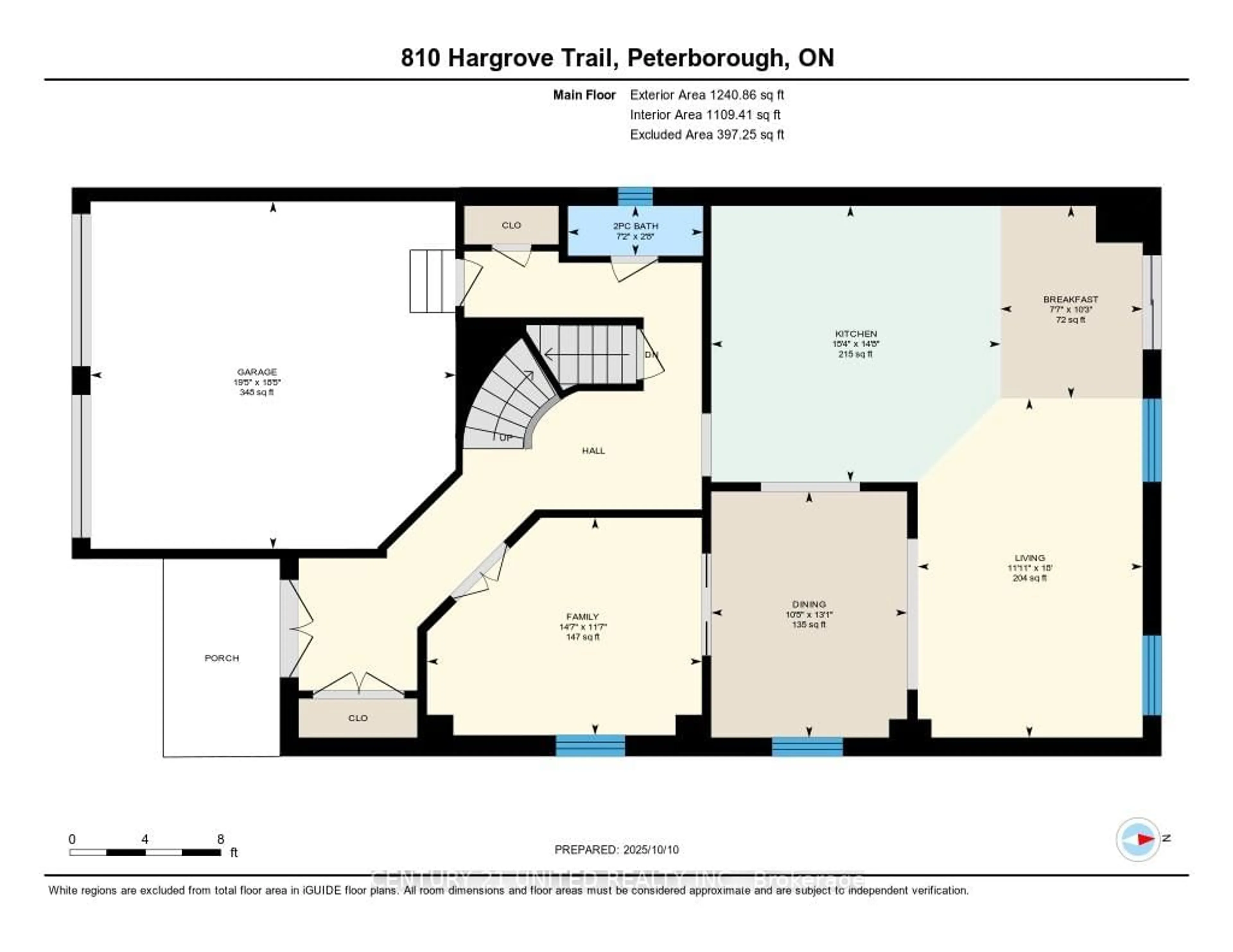Floor plan for 810 Hargrove Tr, Peterborough Ontario K9L 0B6