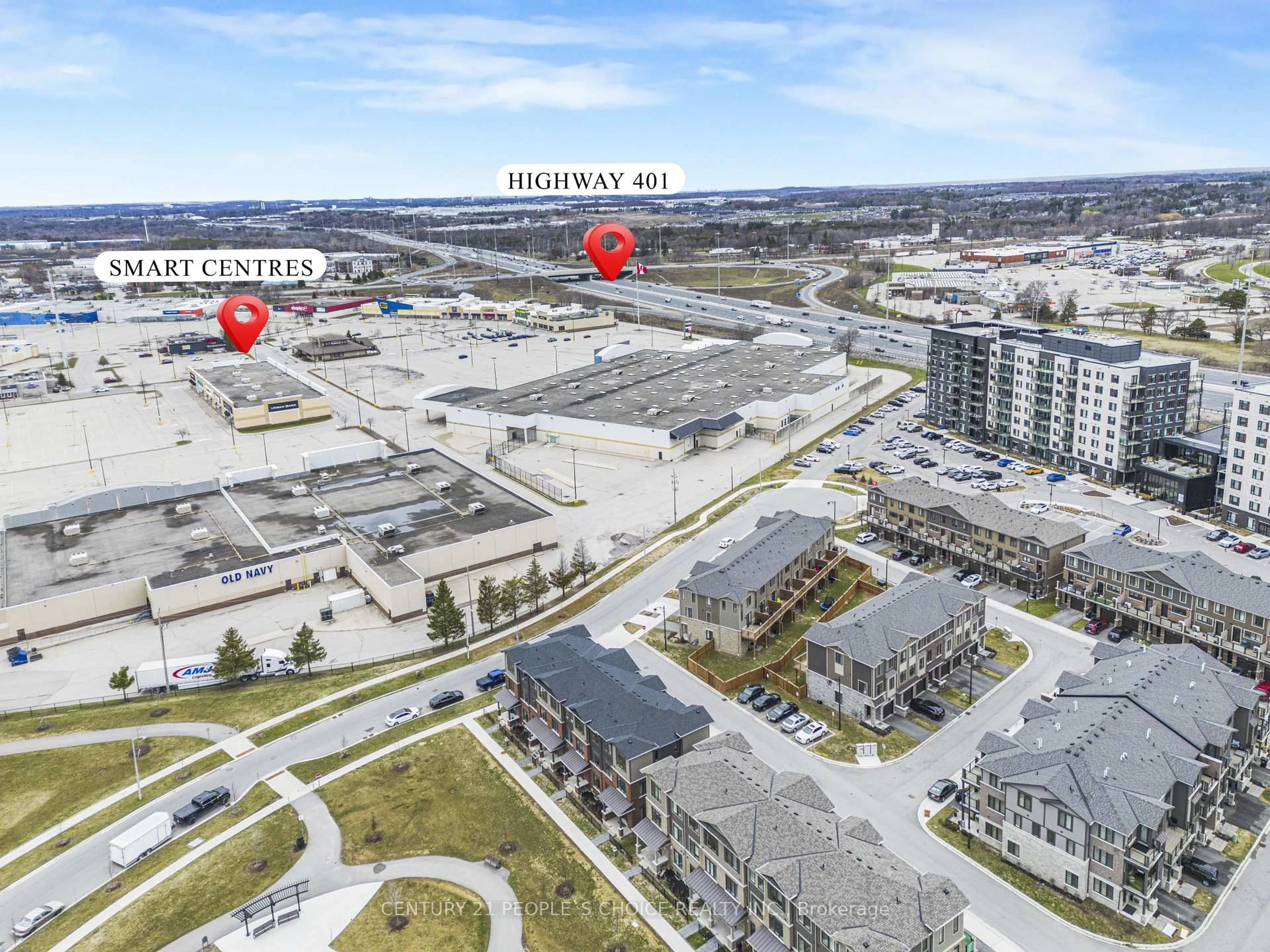 A pic from outside/outdoor area/front of a property/back of a property/a pic from drone, unknown for 10 Birmingham Dr #25, Cambridge Ontario N1R 0C5