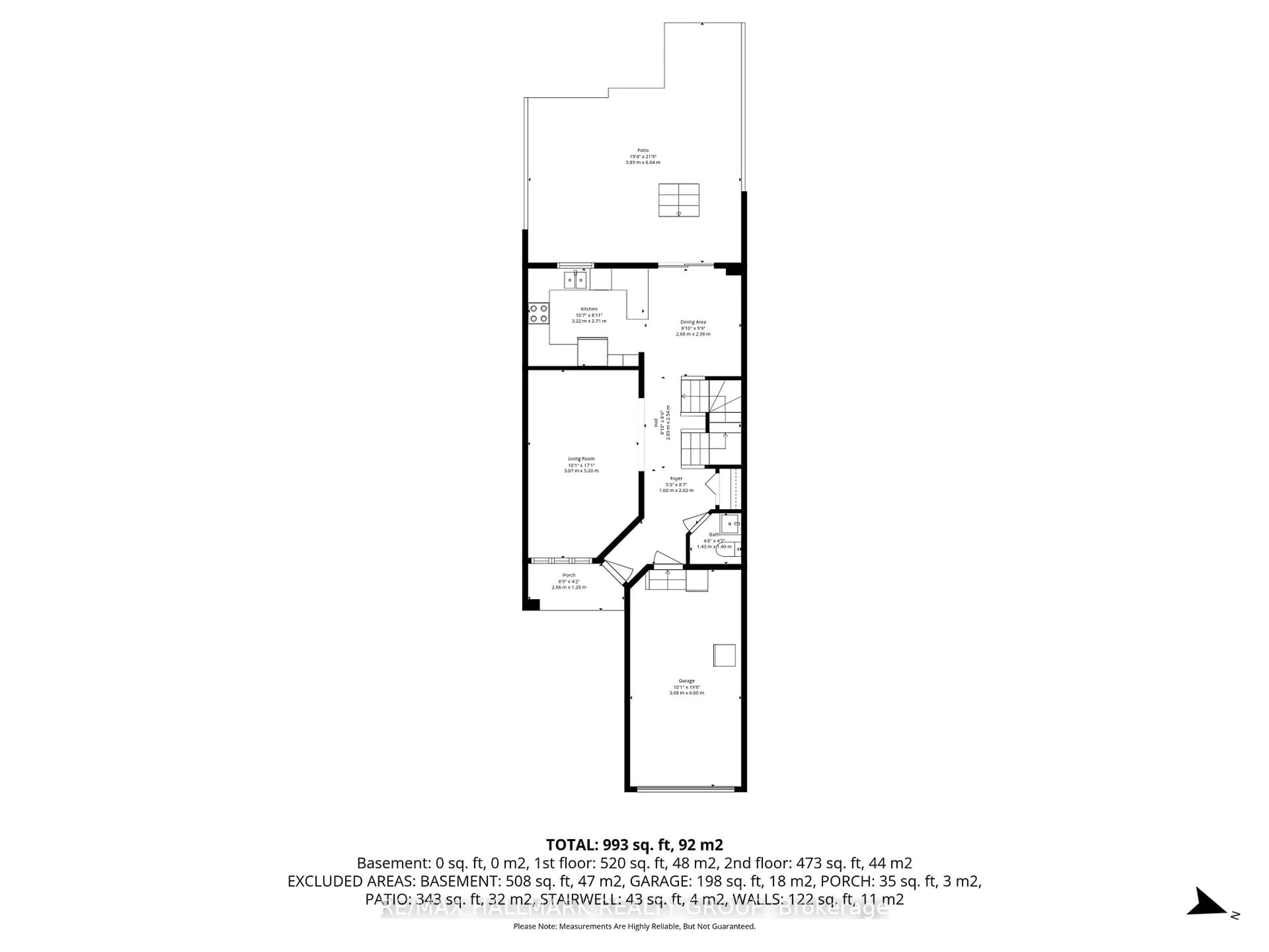 Floor plan for 1464 BONNEVILLE Cres, Ottawa Ontario K1C 7N2