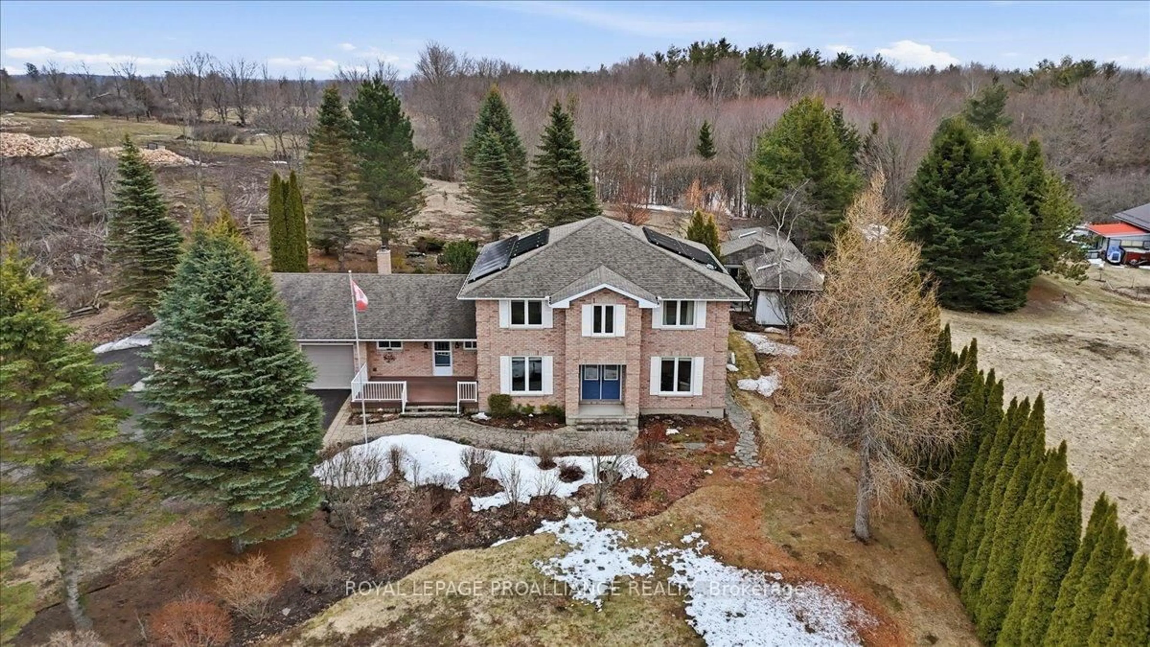 A pic from outside/outdoor area/front of a property/back of a property/a pic from drone, unknown for 124B Old Troy Rd, Tweed Ontario K0K 3J0