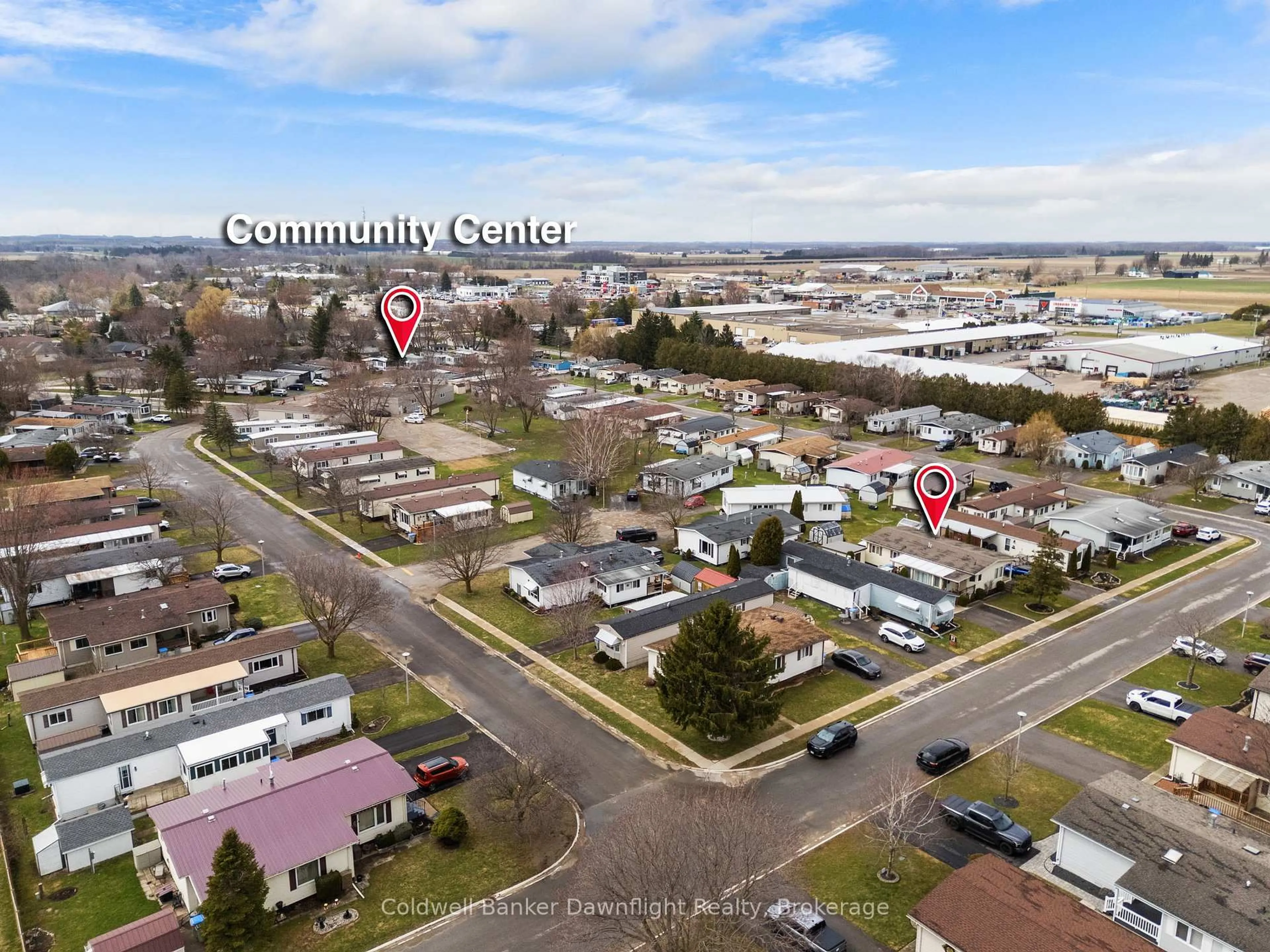 A pic from outside/outdoor area/front of a property/back of a property/a pic from drone, street for 43 Redford Dr, South Huron Ontario N0M 1S3