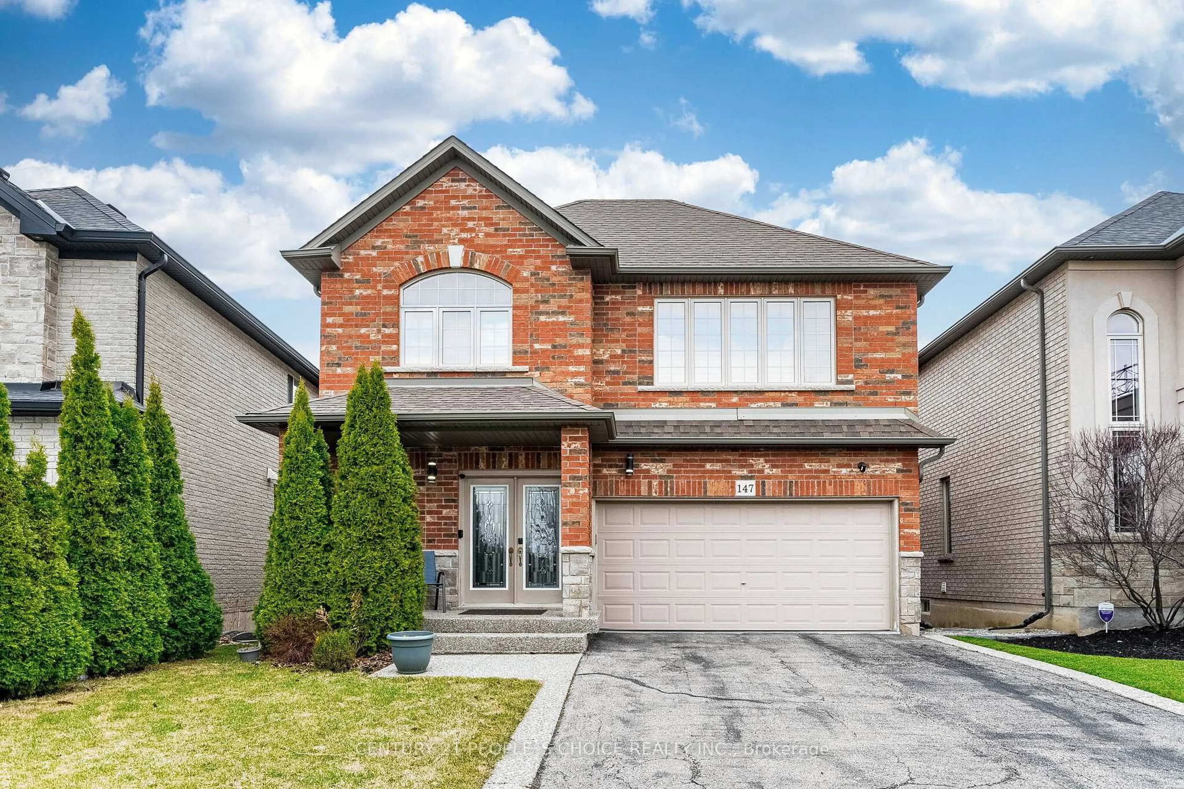 Home with brick exterior material, street for 147 Garinger Cres, Hamilton Ontario L0R 1C0