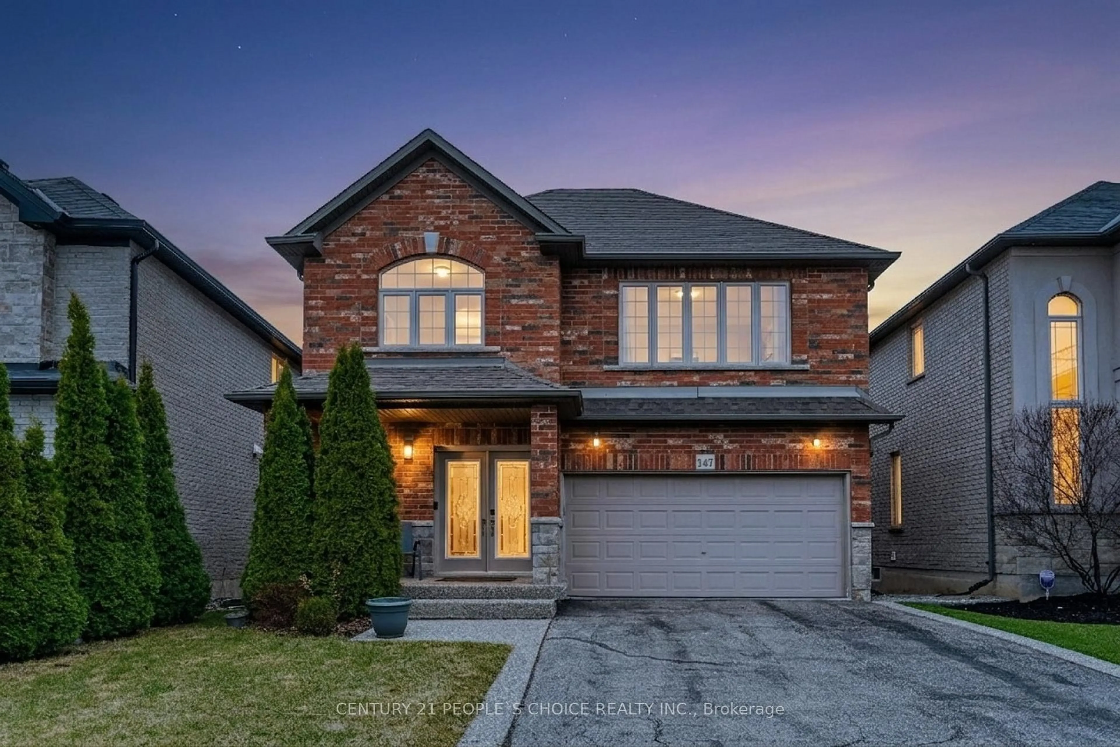 Home with brick exterior material, street for 147 Garinger Cres, Hamilton Ontario L0R 1C0