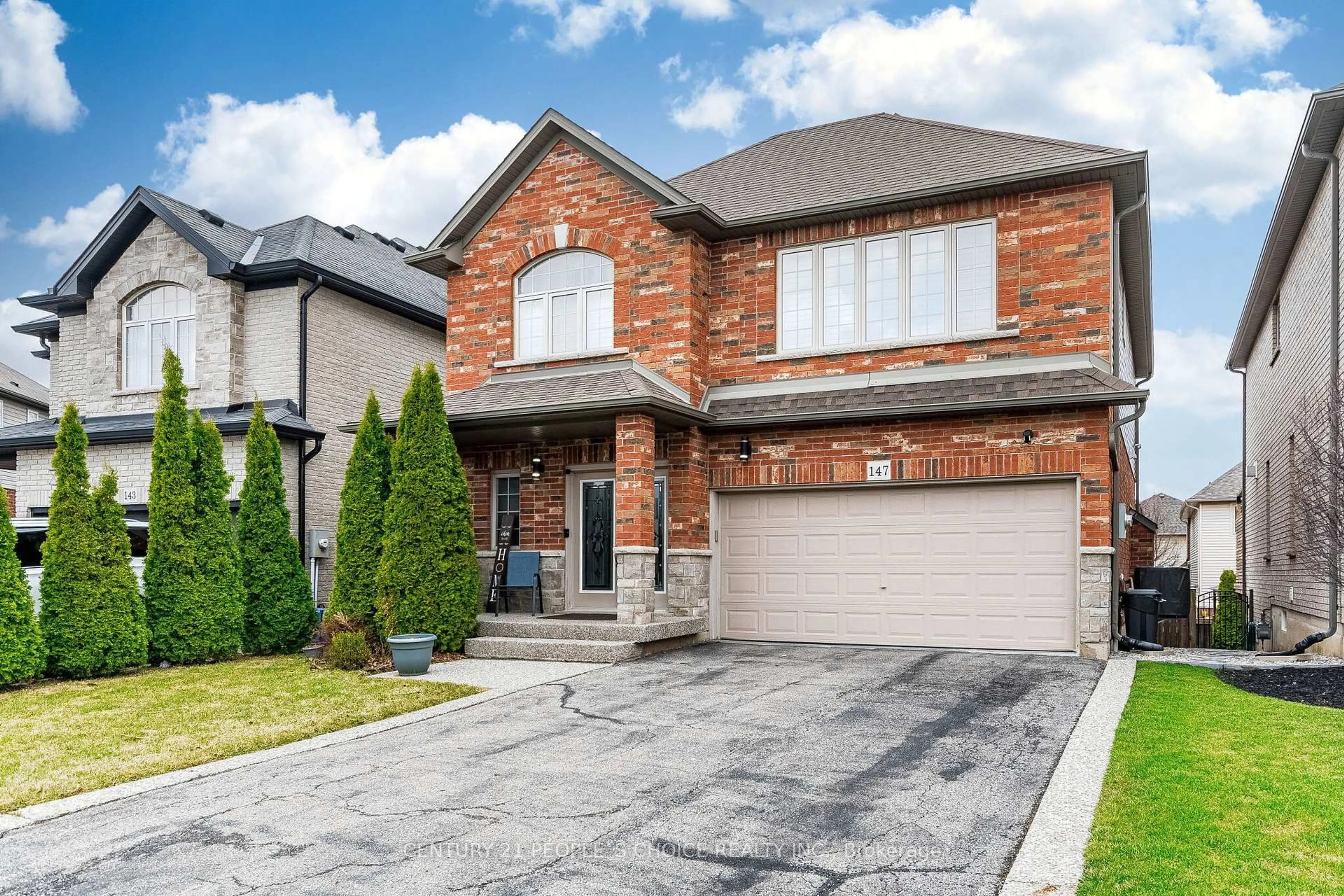 Home with brick exterior material, street for 147 Garinger Cres, Hamilton Ontario L0R 1C0
