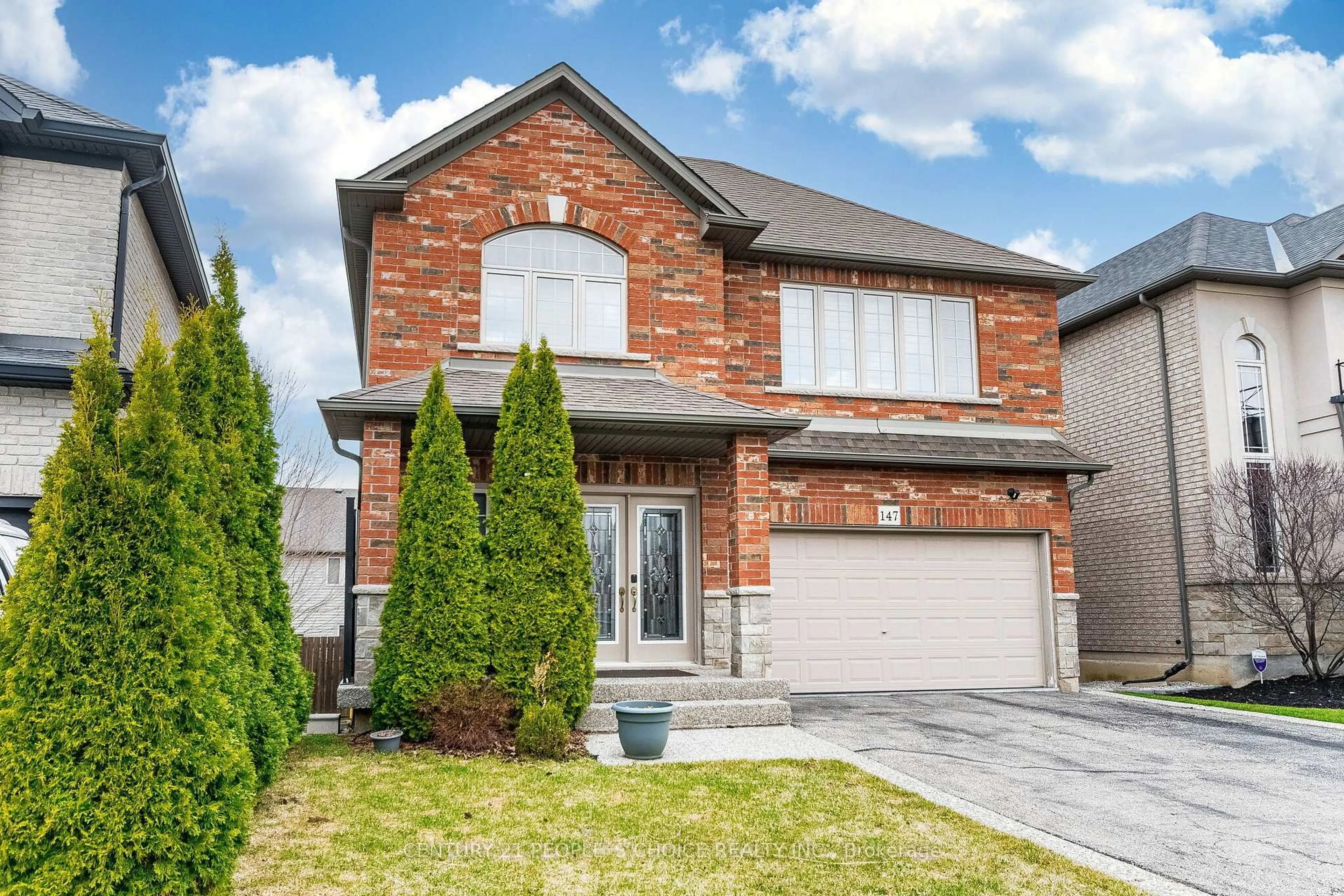 Home with brick exterior material, street for 147 Garinger Cres, Hamilton Ontario L0R 1C0