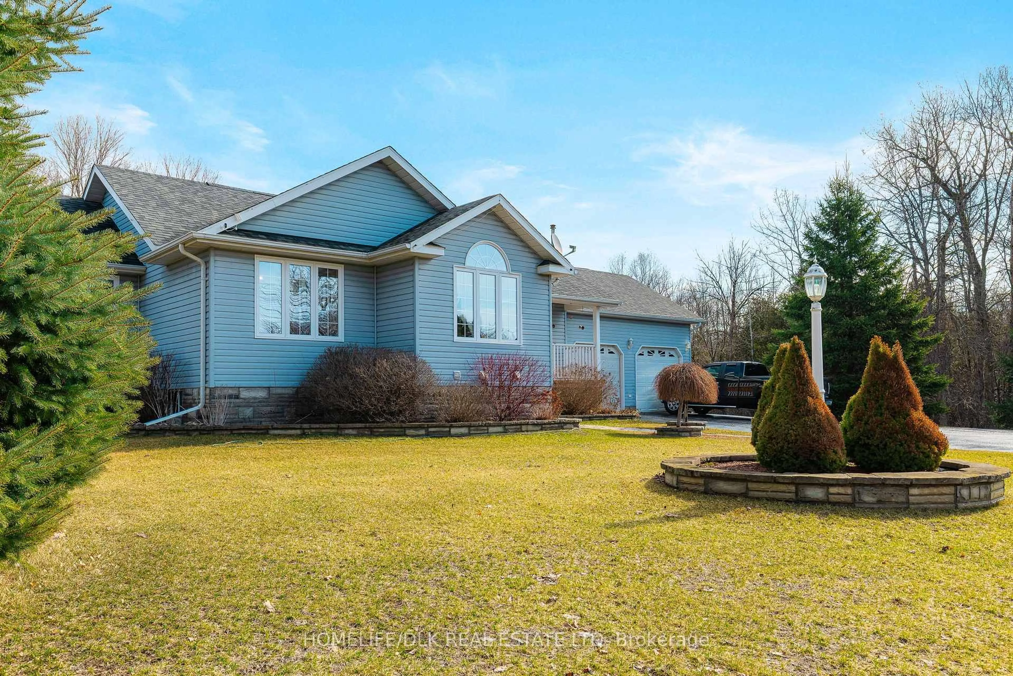 Home with vinyl exterior material, street for 1561 Blue Church Rd, Augusta Ontario K0E 1T0