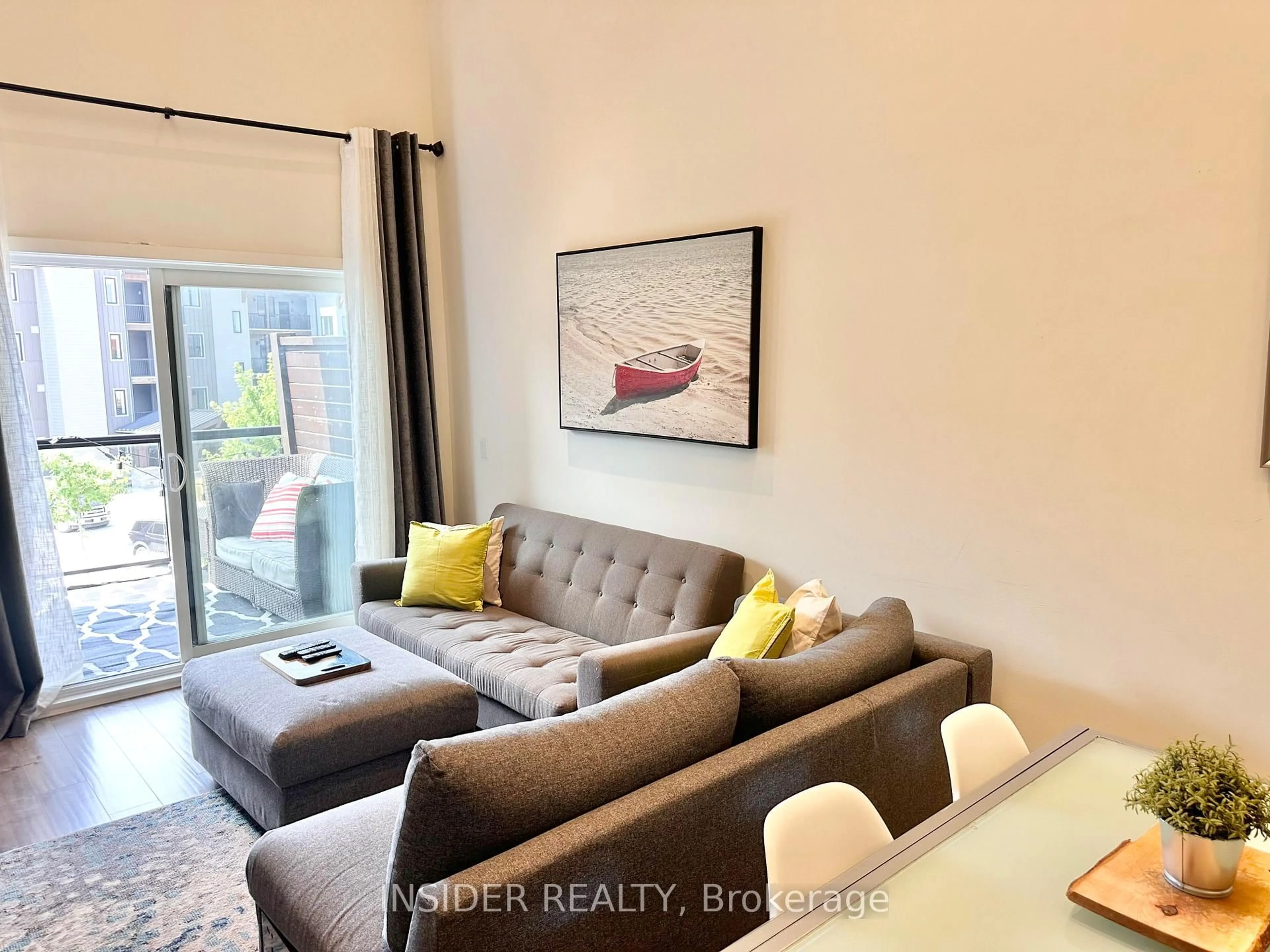 Living room with furniture, unknown for 10 Beausoleil Lane #303, Blue Mountains Ontario L9Y 2X5