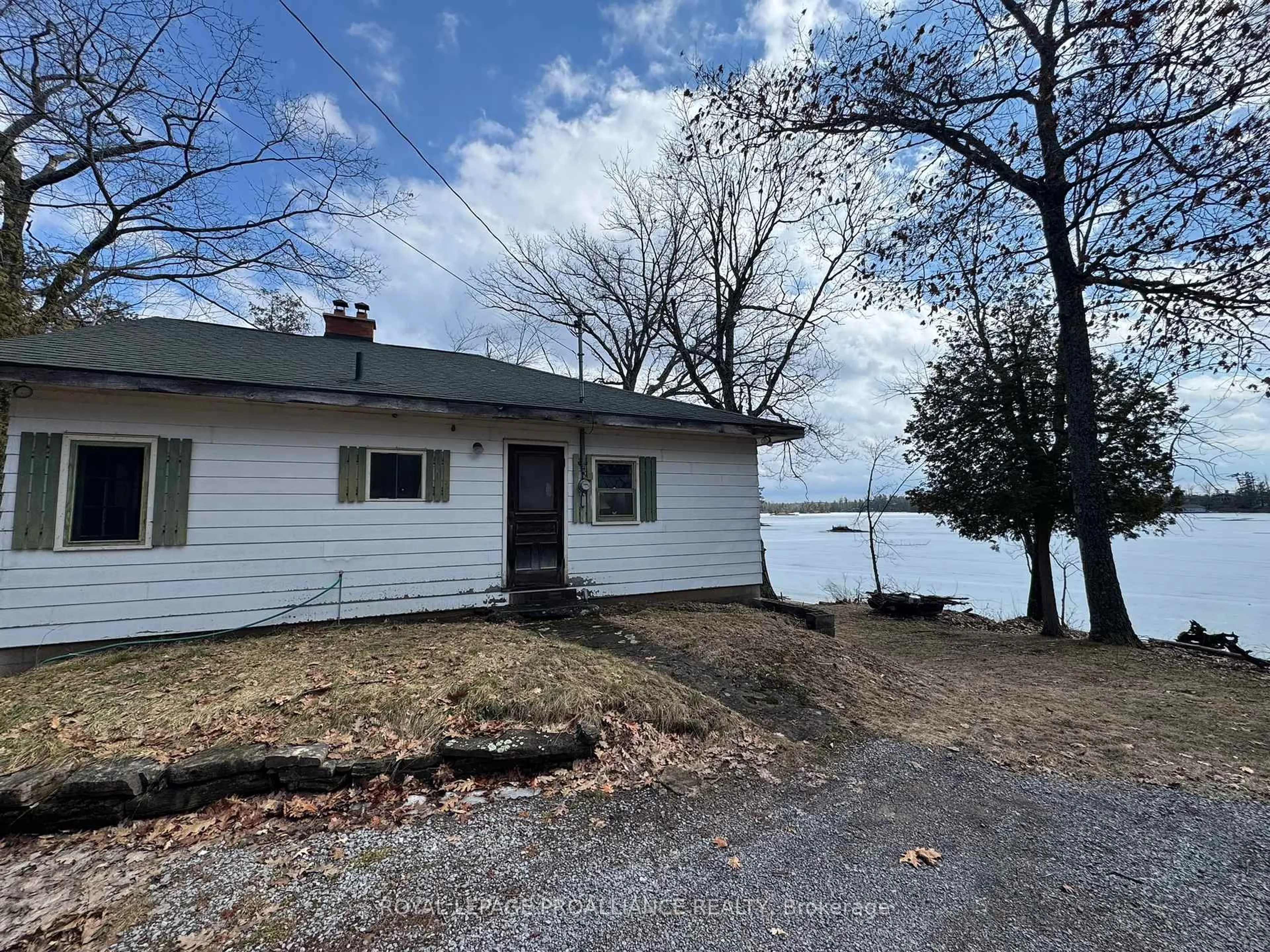 A pic from outside/outdoor area/front of a property/back of a property/a pic from drone, water/lake/river/ocean view for 71 Fire 15 Rte, North Kawartha Ontario K0L 3E0