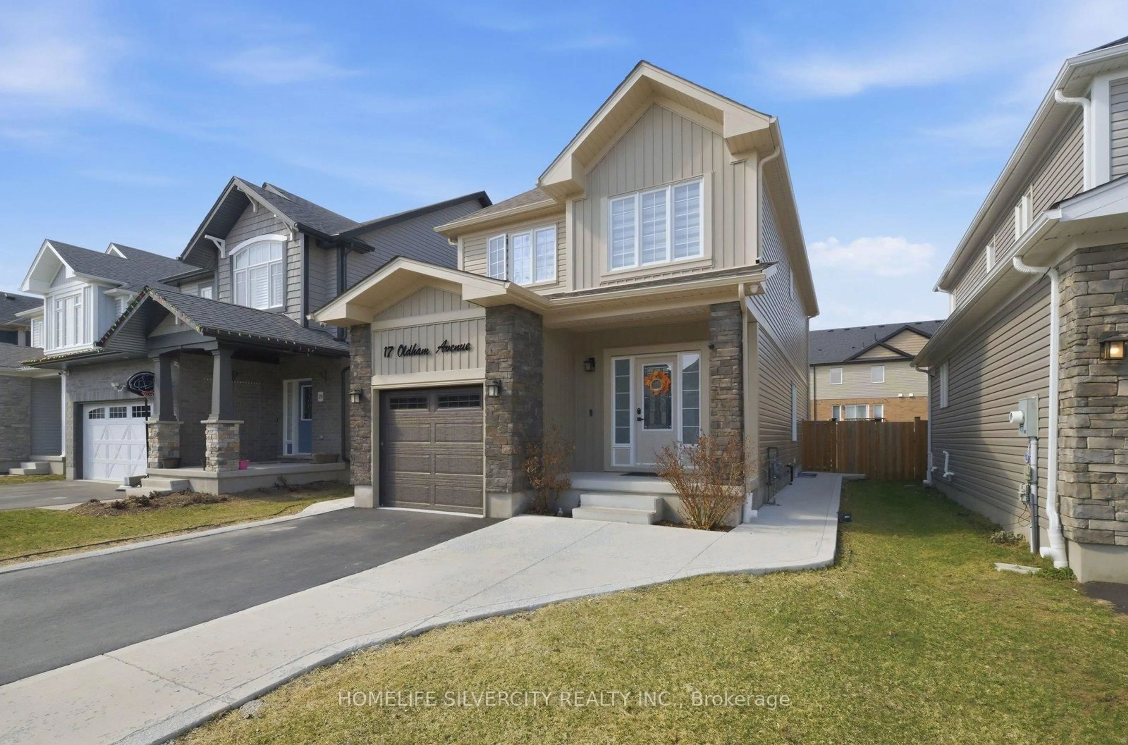 Home with brick exterior material, street for 17 Oldham Ave, Brant Ontario N3L 0G7