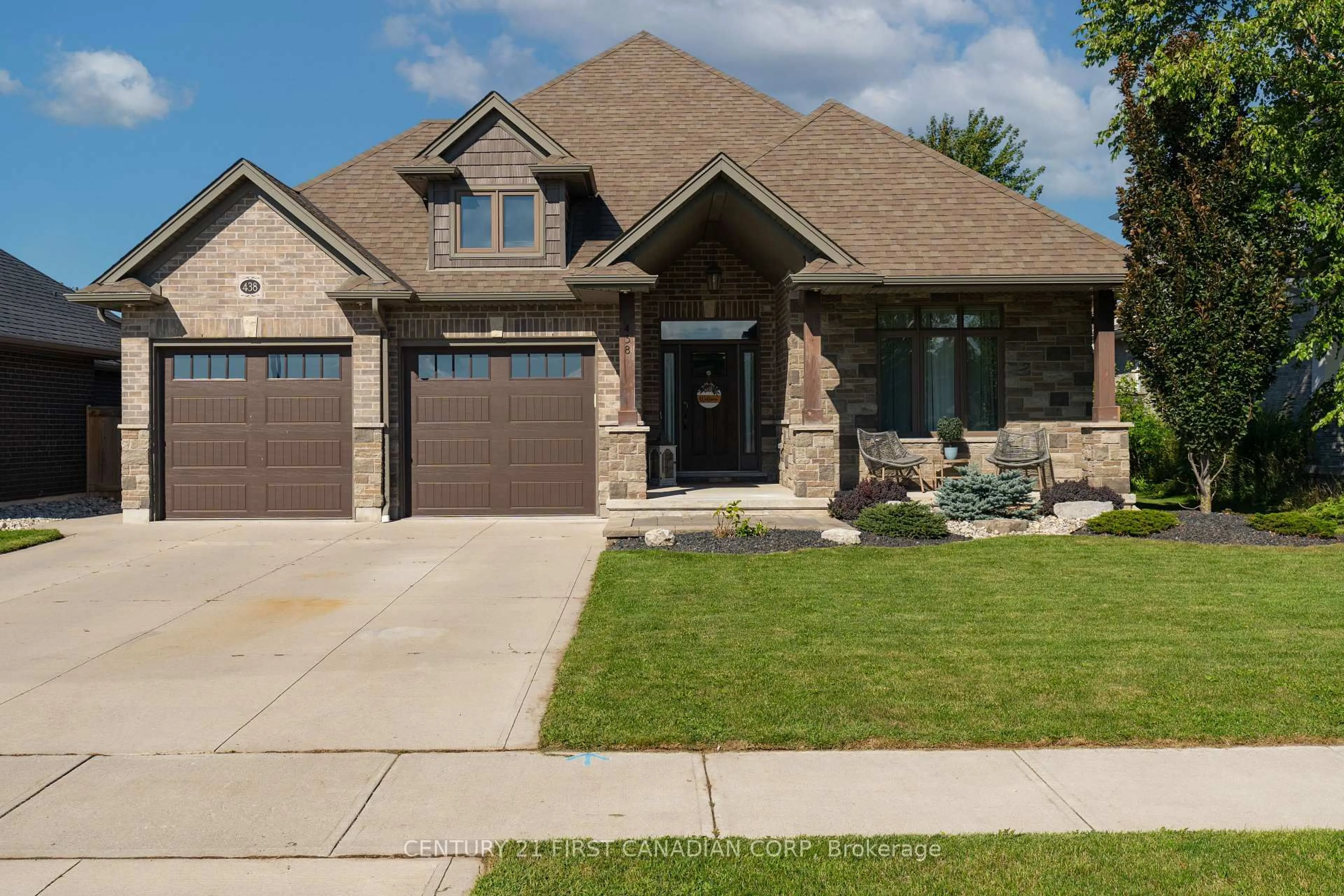 Home with brick exterior material, street for 438 DARCY Dr, Strathroy-Caradoc Ontario N7G 2M2