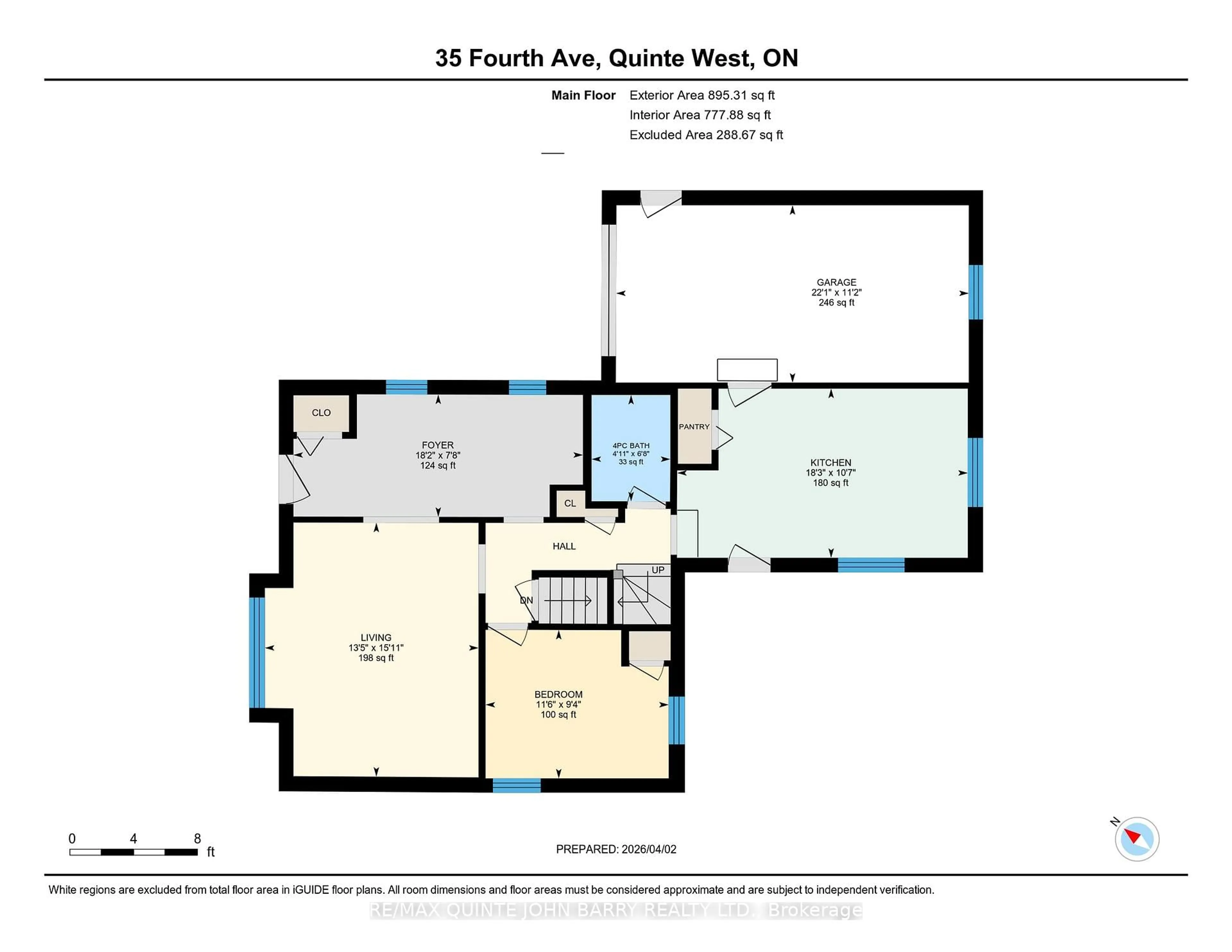 Floor plan for 35 Fourth Ave, Quinte West Ontario K8V 5N5