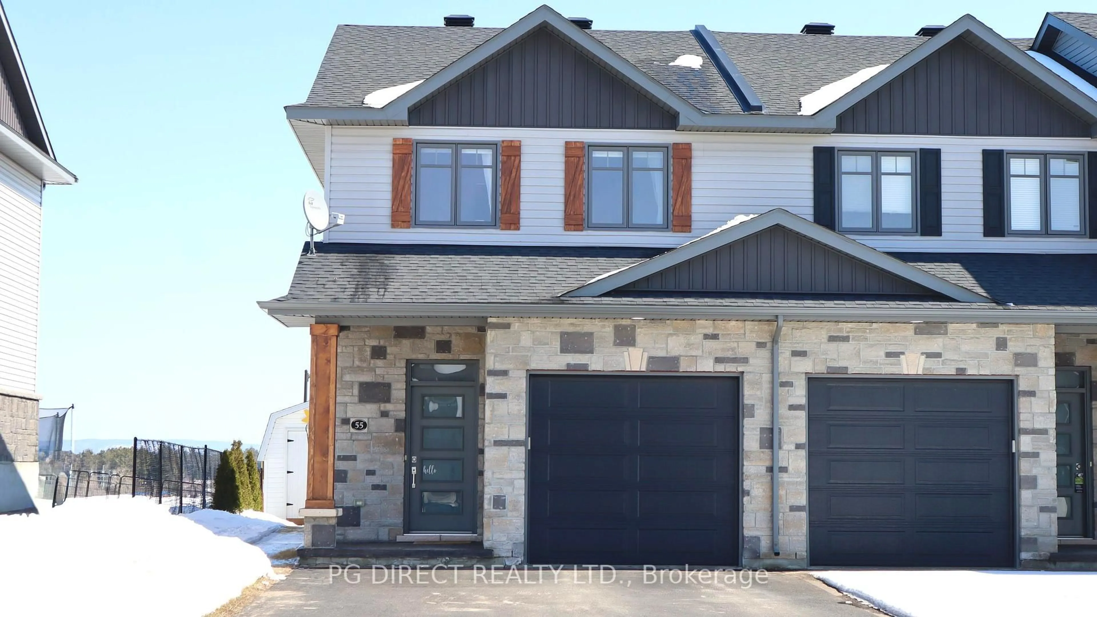 Home with brick exterior material, street for 55 Chad St, Petawawa Ontario K8H 0G9