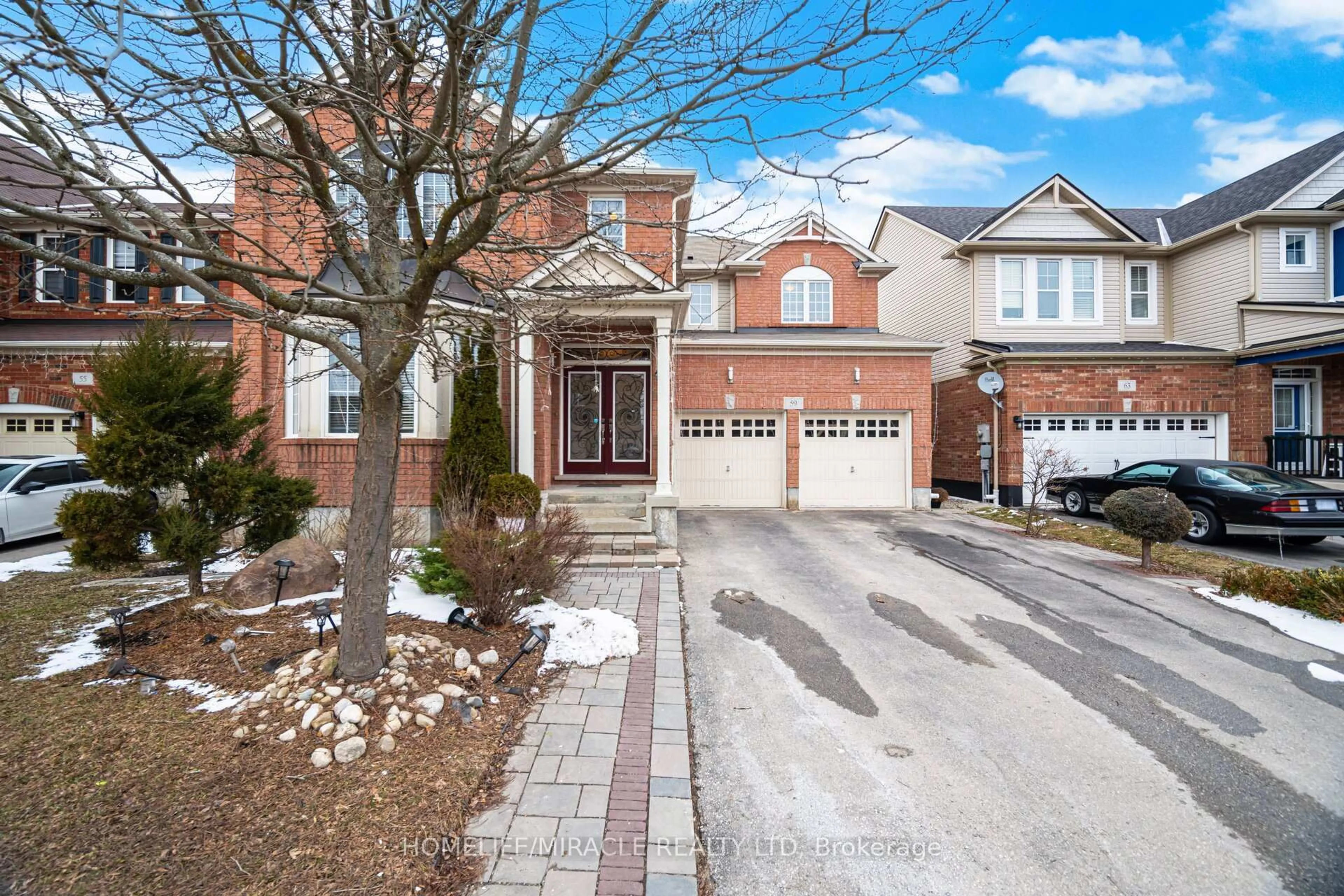 Home with brick exterior material, street for 59 Apple Dr, Cambridge Ontario N3C 0E7