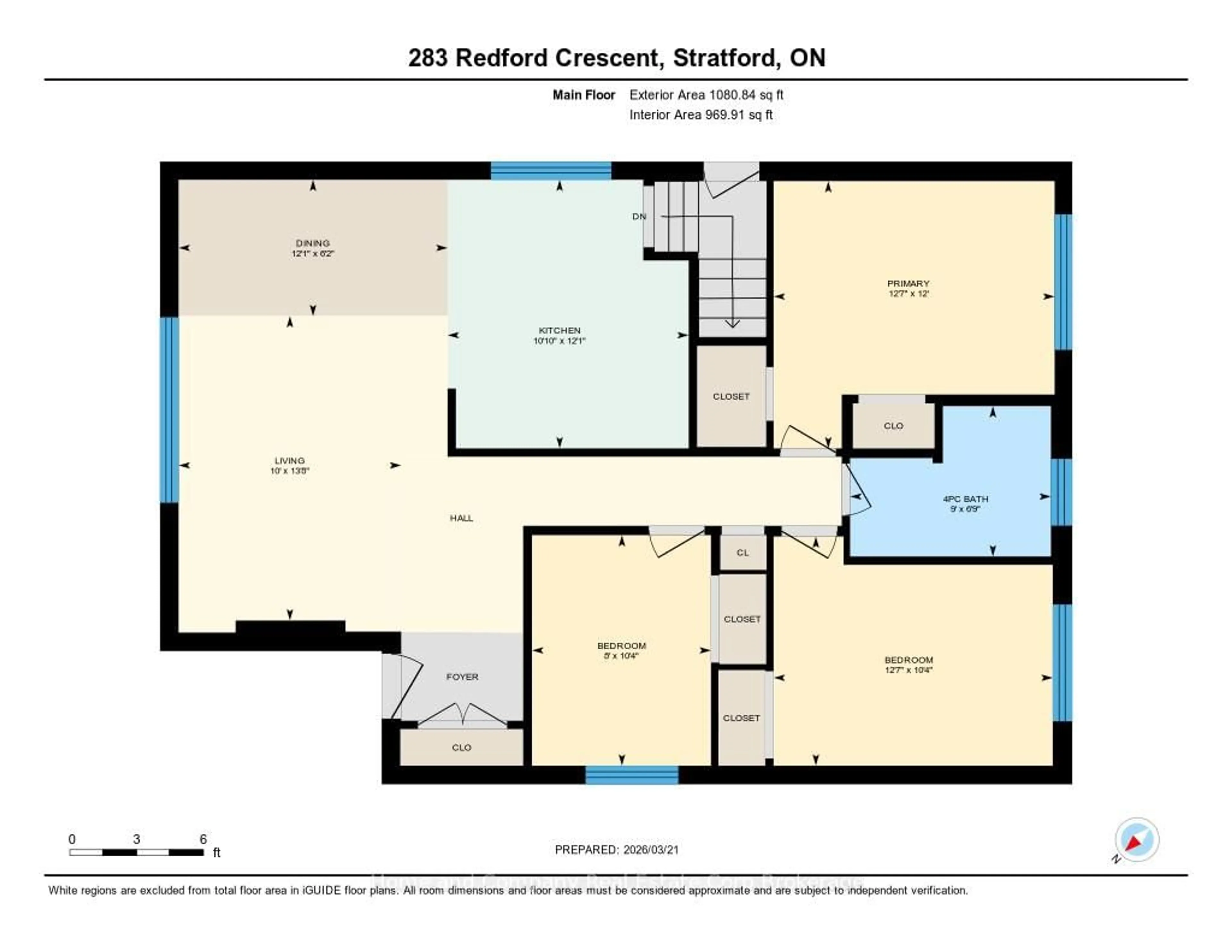 Floor plan for 283 Redford Cres, Stratford Ontario N5A 1P4