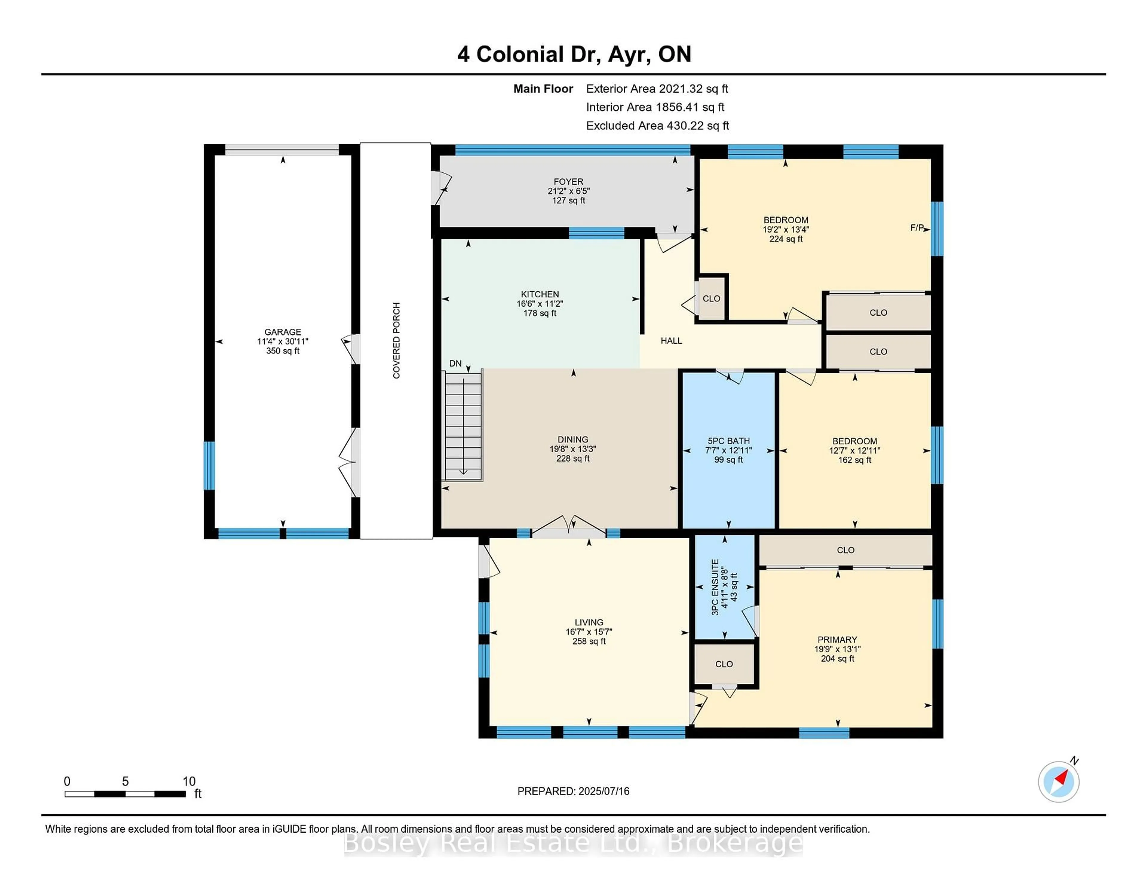 Floor plan for 4 COLONIAL Dr, North Dumfries Ontario N0B 1E0