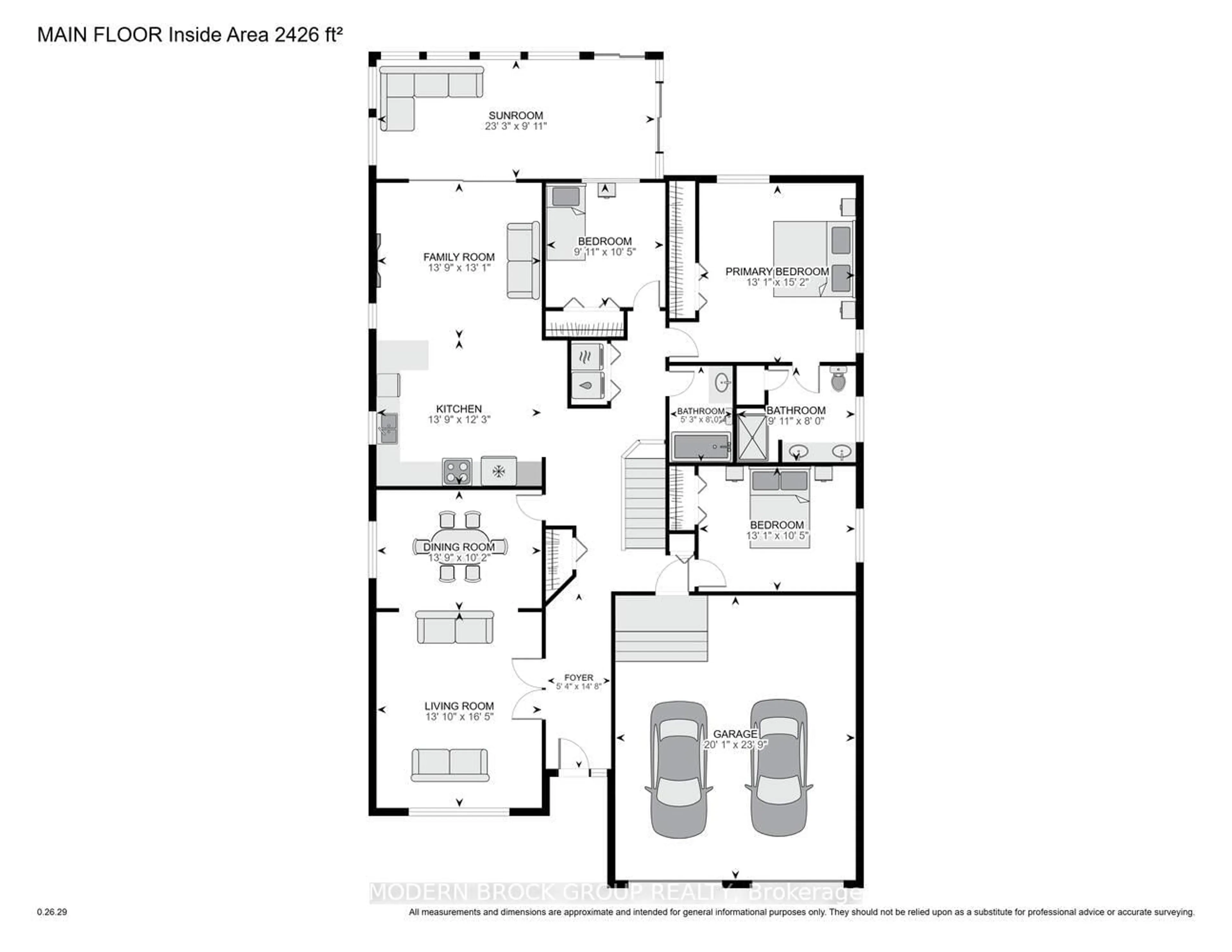 Floor plan for 1099 Bridlewood Dr, Brockville Ontario K6V 7G2