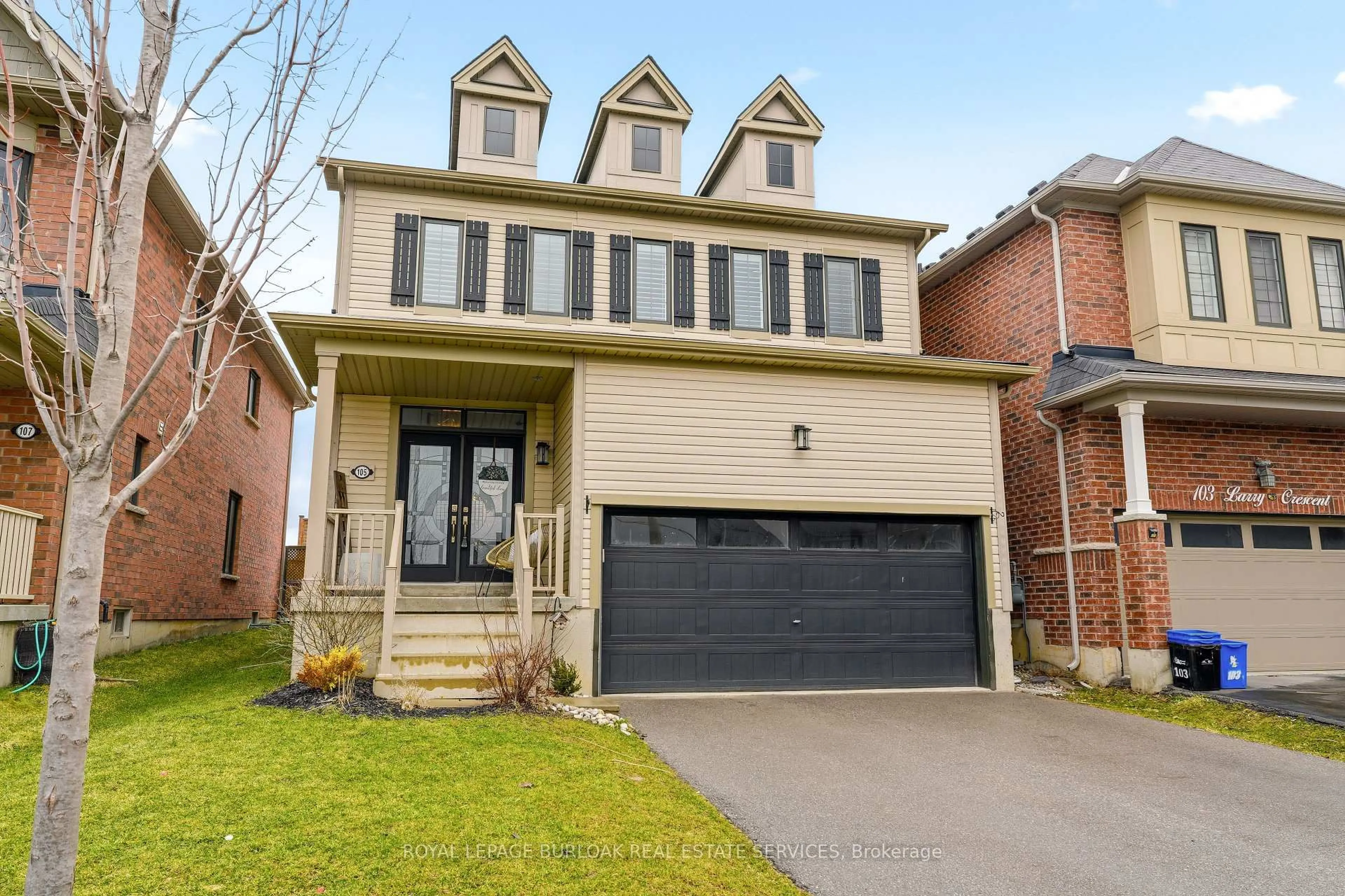 Home with brick exterior material, street for 105 Larry Cres, Haldimand Ontario N3W 0B2