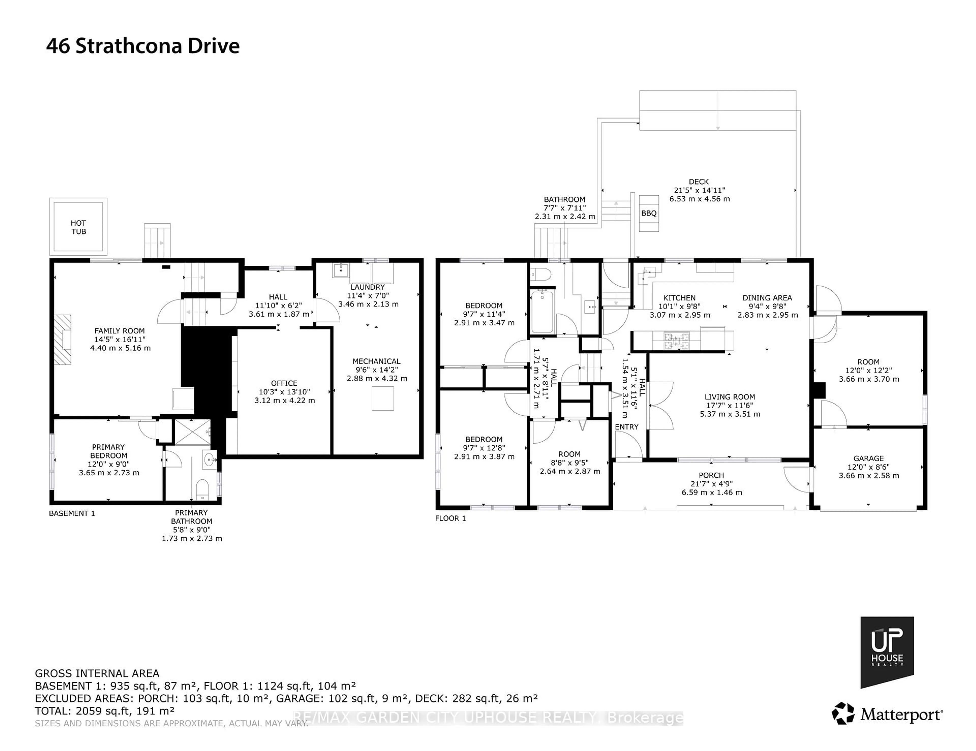 Floor plan for 46 STRATHCONA Dr, St. Catharines Ontario L2M 2B1