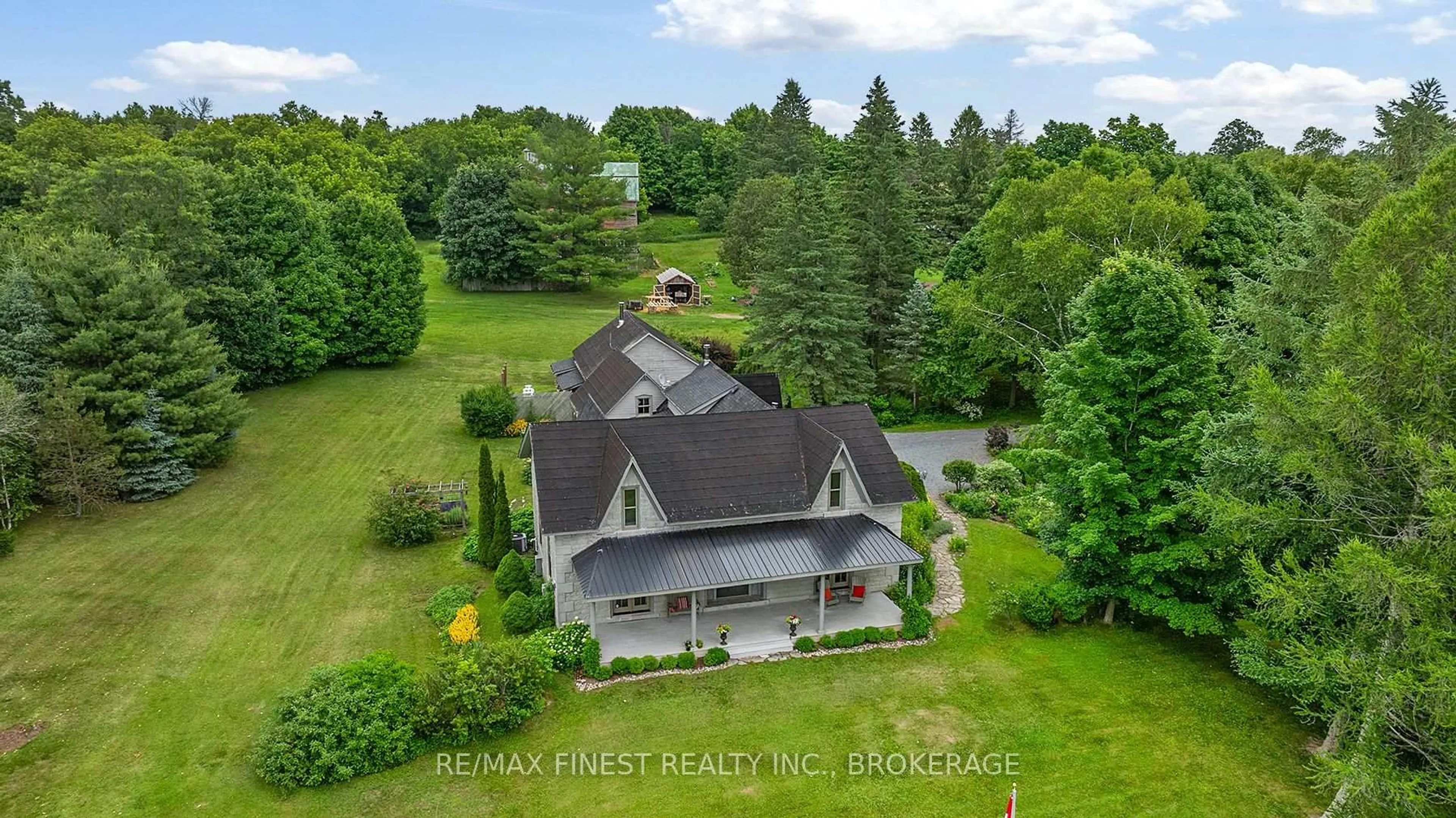 A pic from outside/outdoor area/front of a property/back of a property/a pic from drone, unknown for 187 SIMMONS Rd, Bissett Creek Ontario K0H 2H0