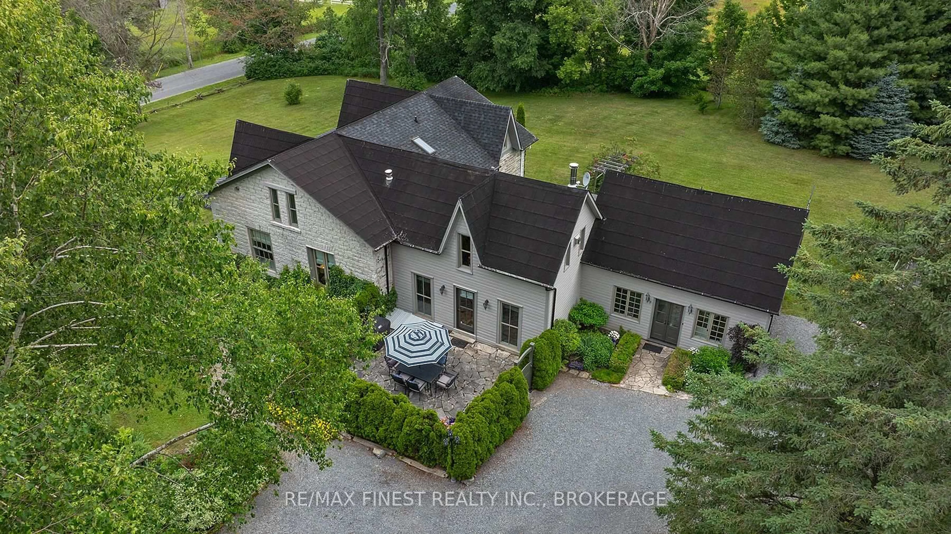 A pic from outside/outdoor area/front of a property/back of a property/a pic from drone, unknown for 187 SIMMONS Rd, Bissett Creek Ontario K0H 2H0